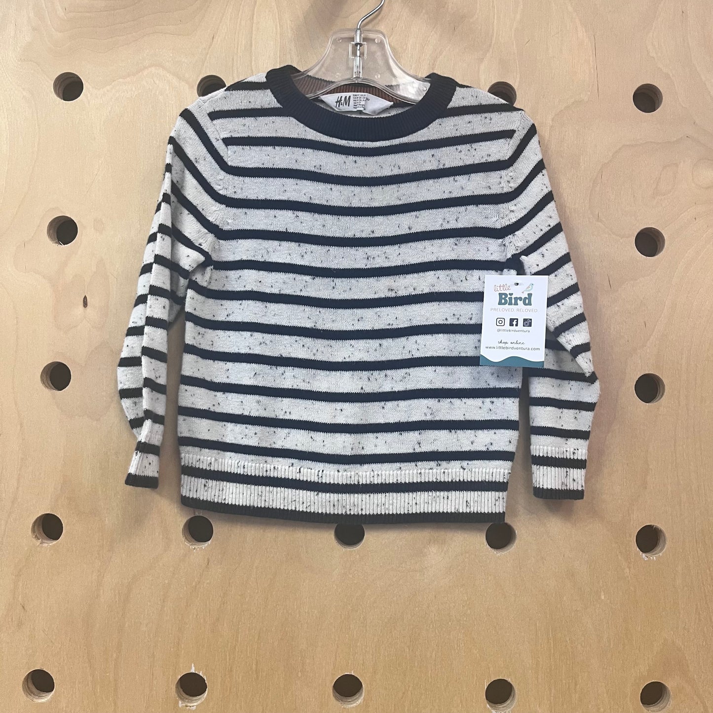 Striped + Speckled Sweater