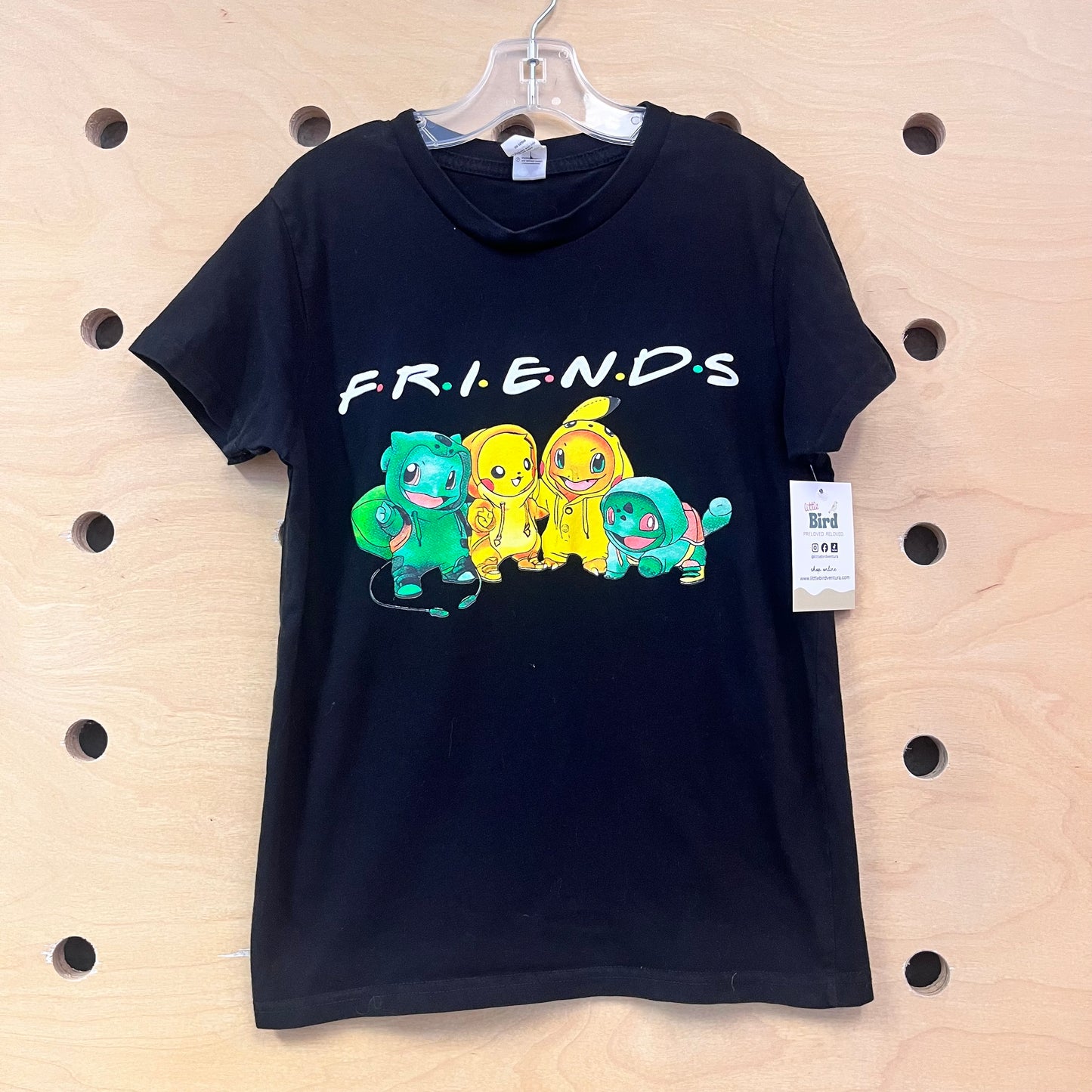 Black Pokemon Friends Tee