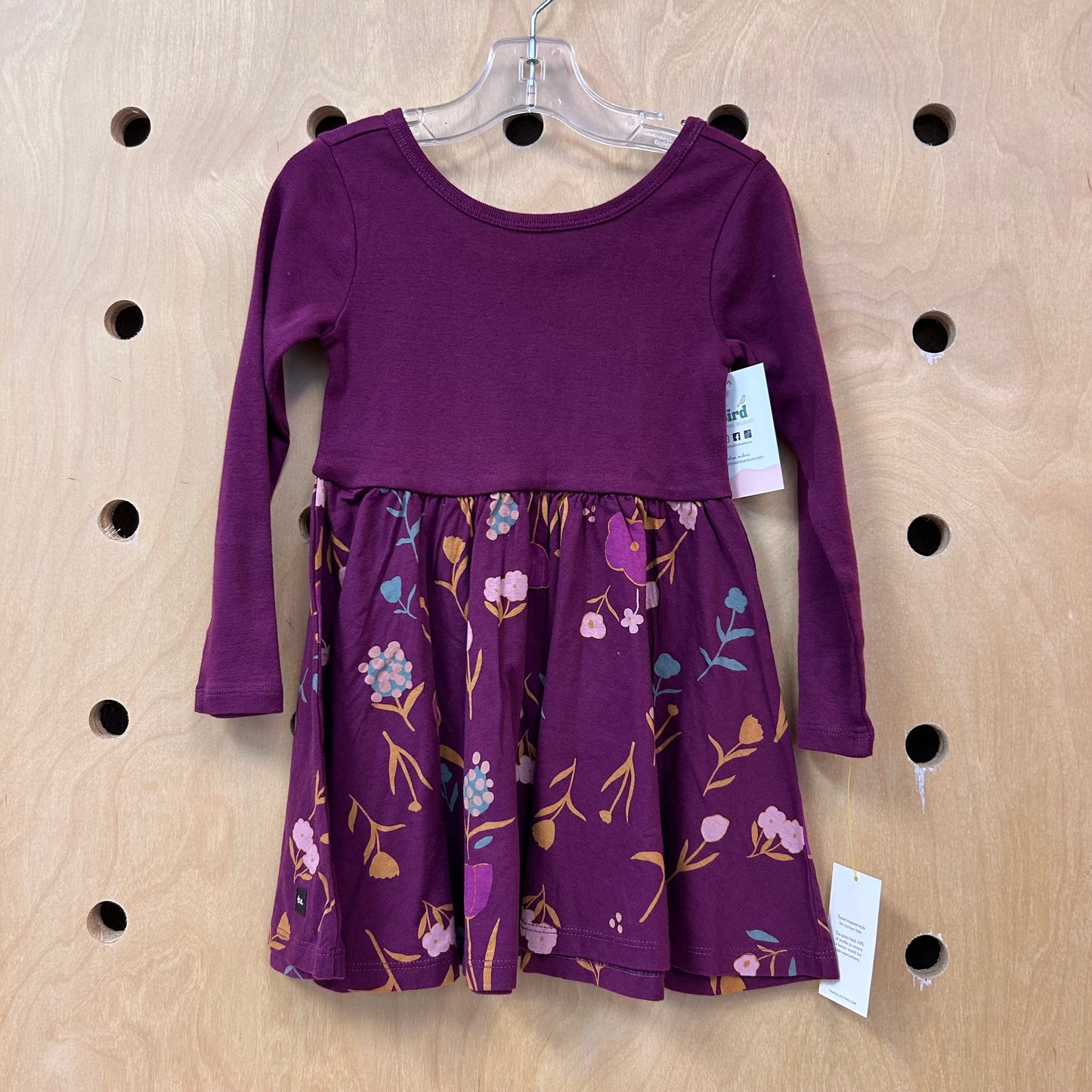 Purple Floral Twirl Dress NEW!