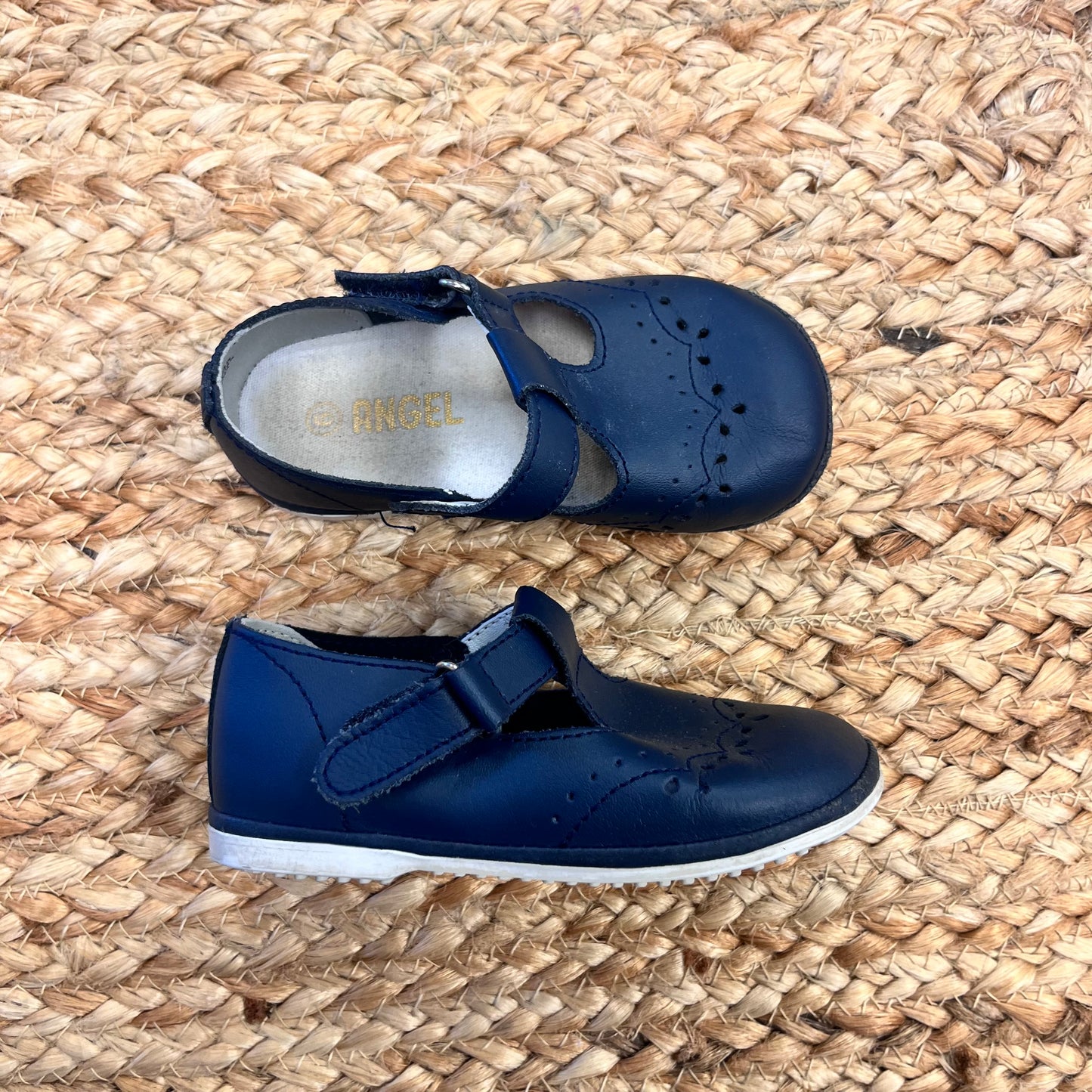 Navy Leather Mary Janes