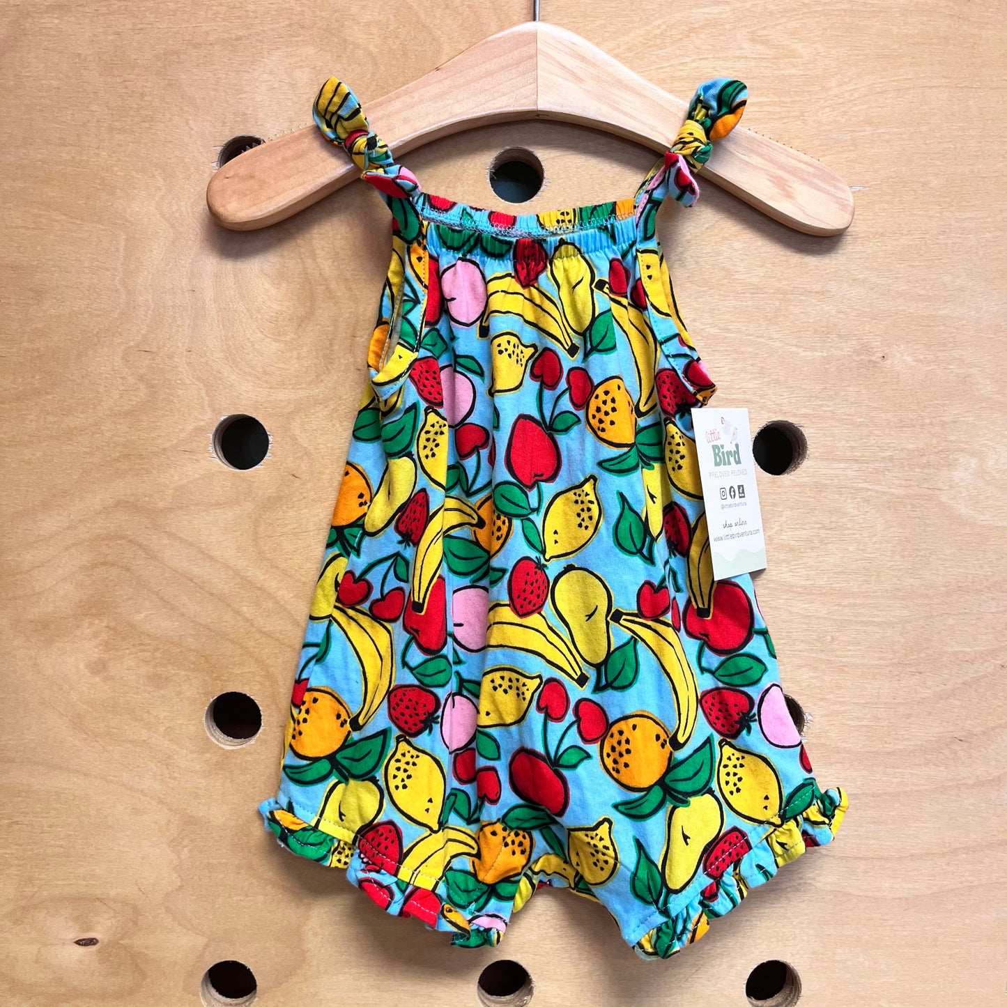 Blue Fruits Romper
