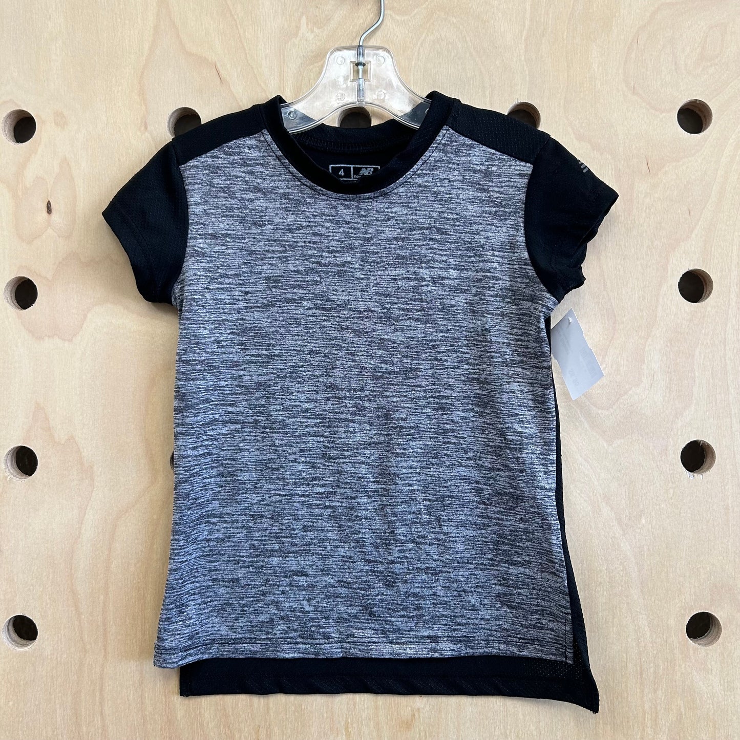 Grey+Black Active Tee