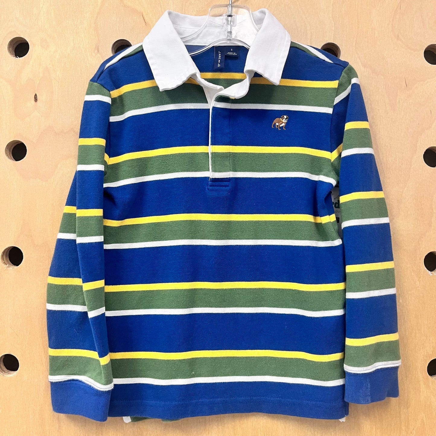 Striped Polo LS Pullover