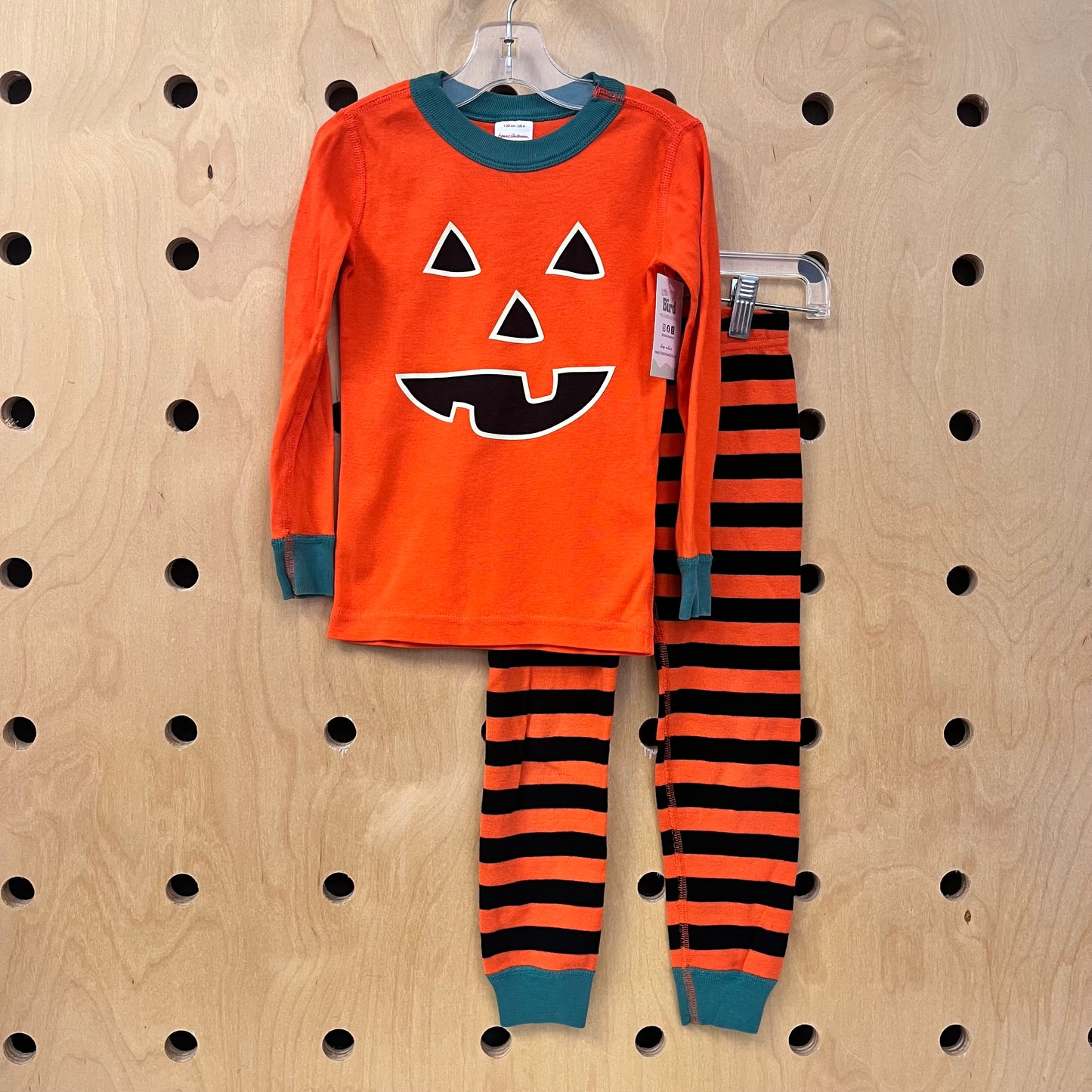 Organic Orange/Black Pumpkin Pajamas