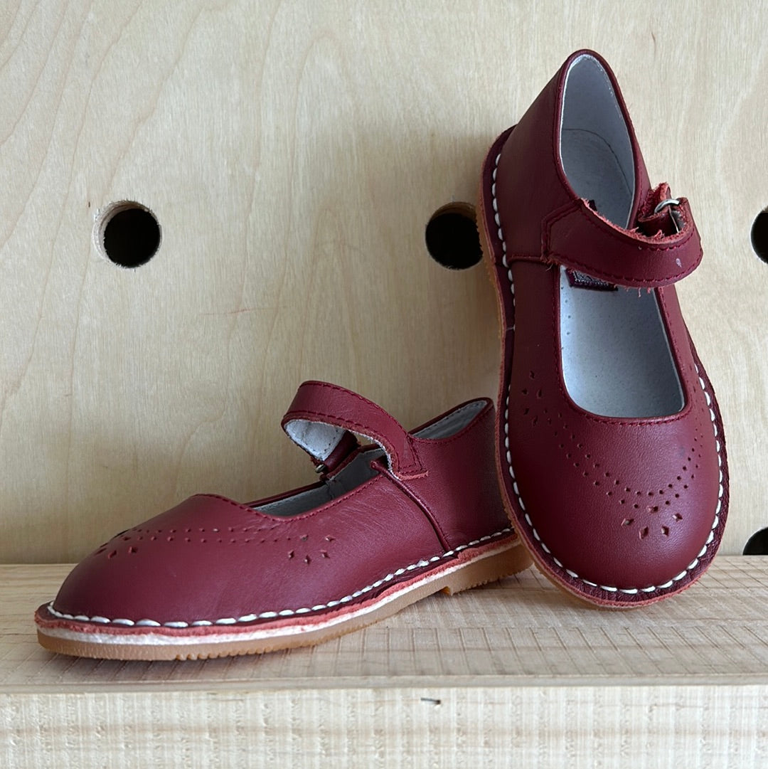 Red Leather Mary Janes