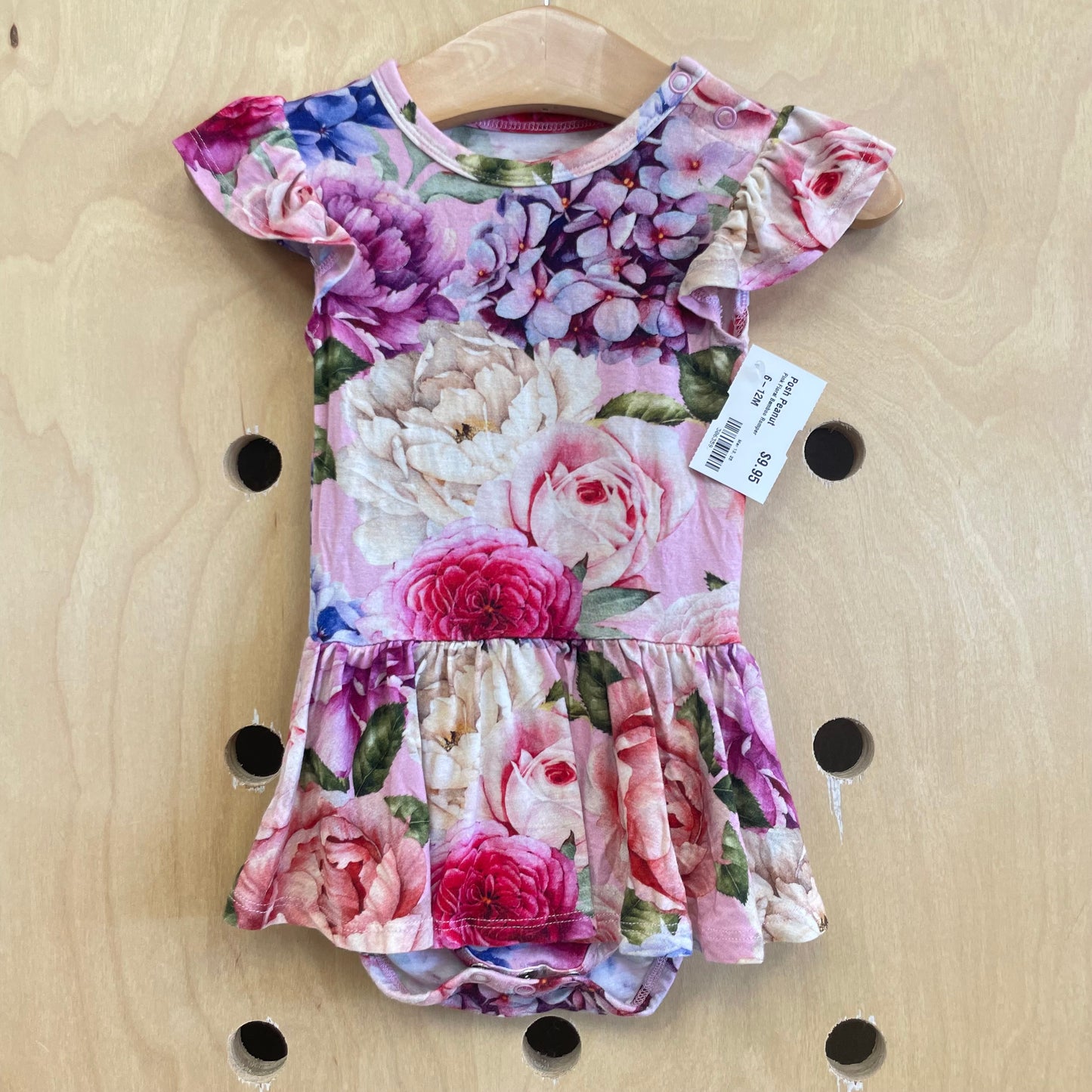 Pink Floral Bamboo Romper