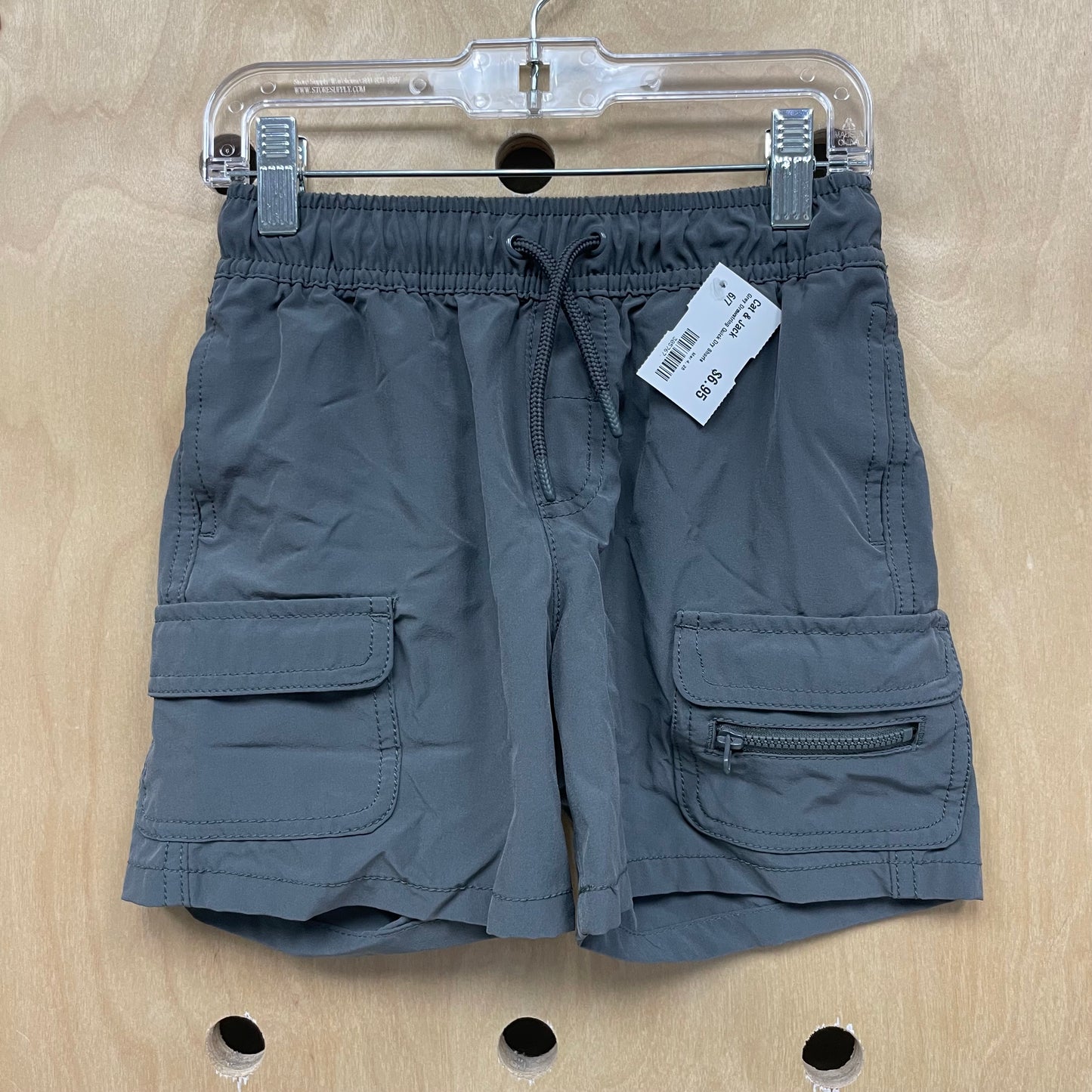 Grey Drawstring Quick Dry Shorts