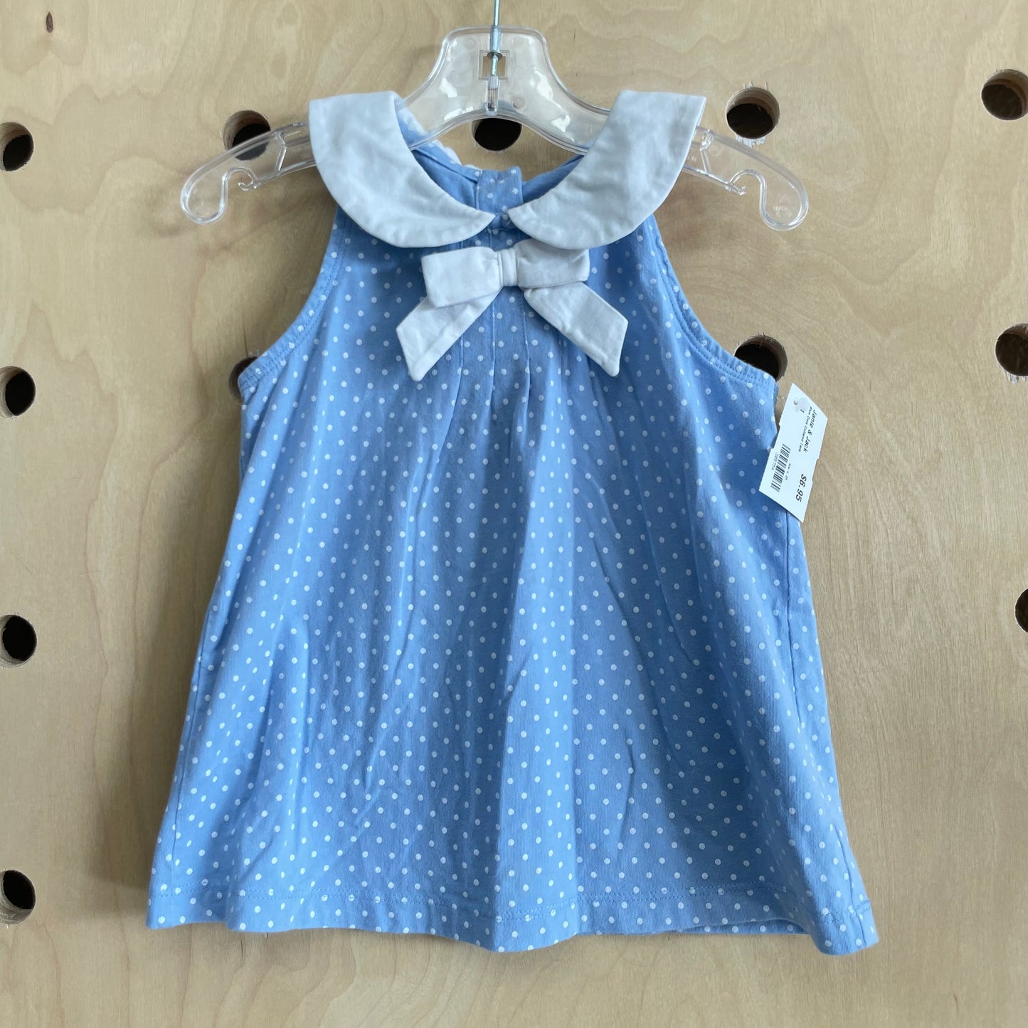 Blue Dots Collared Tank