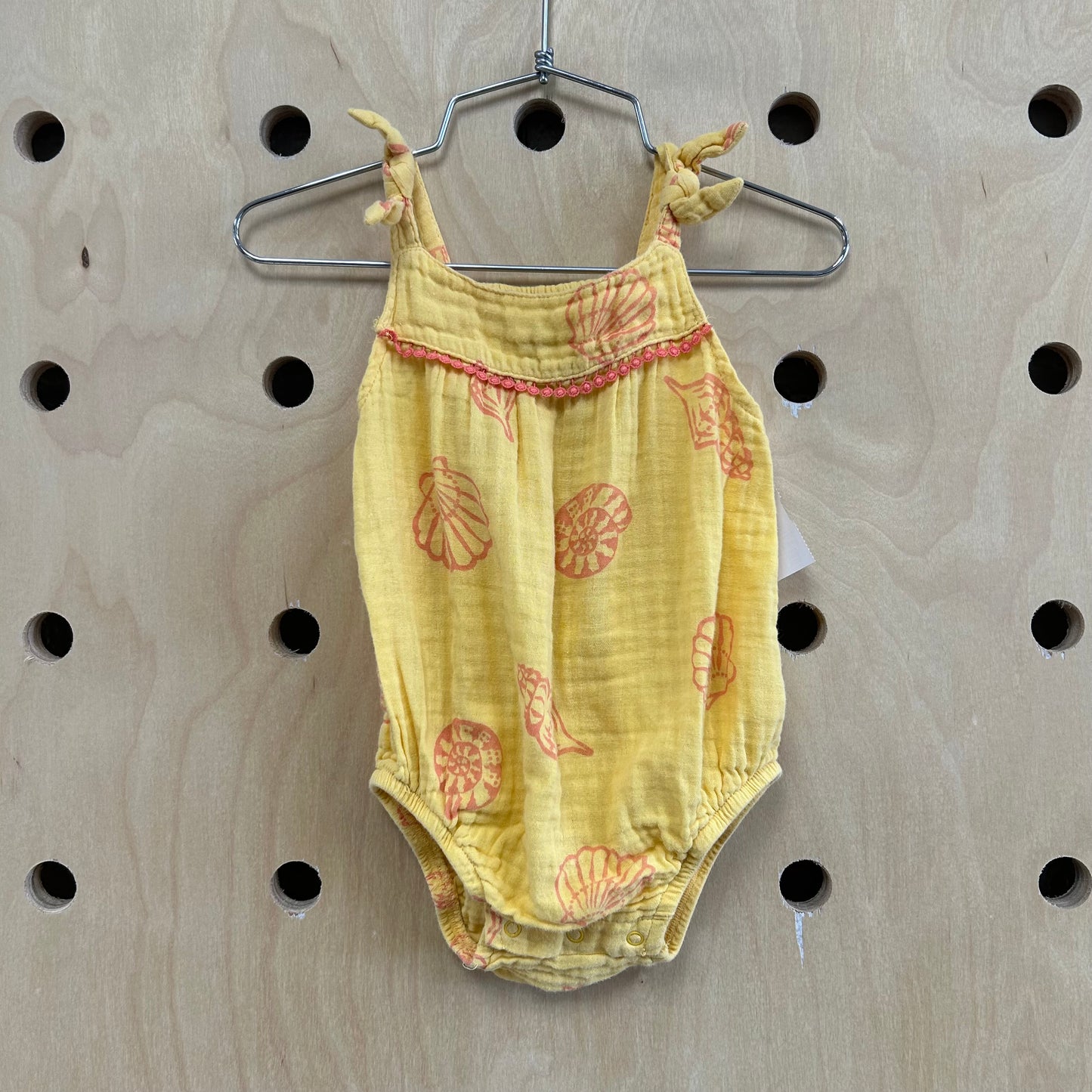 Yellow Seashell Romper