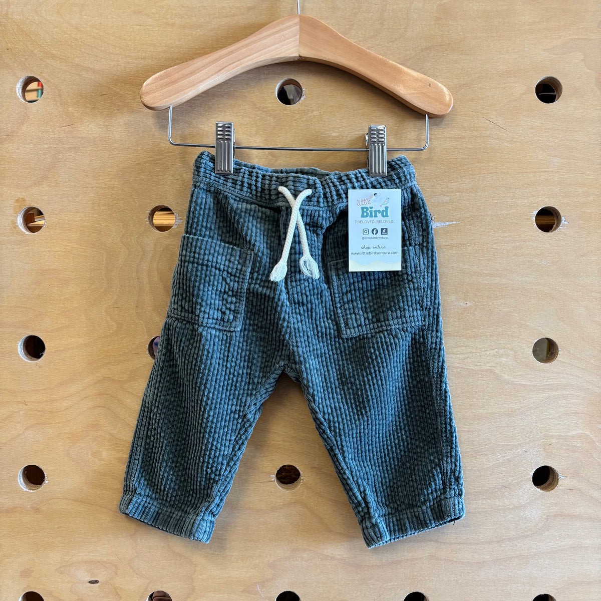 Teal Cord Pants
