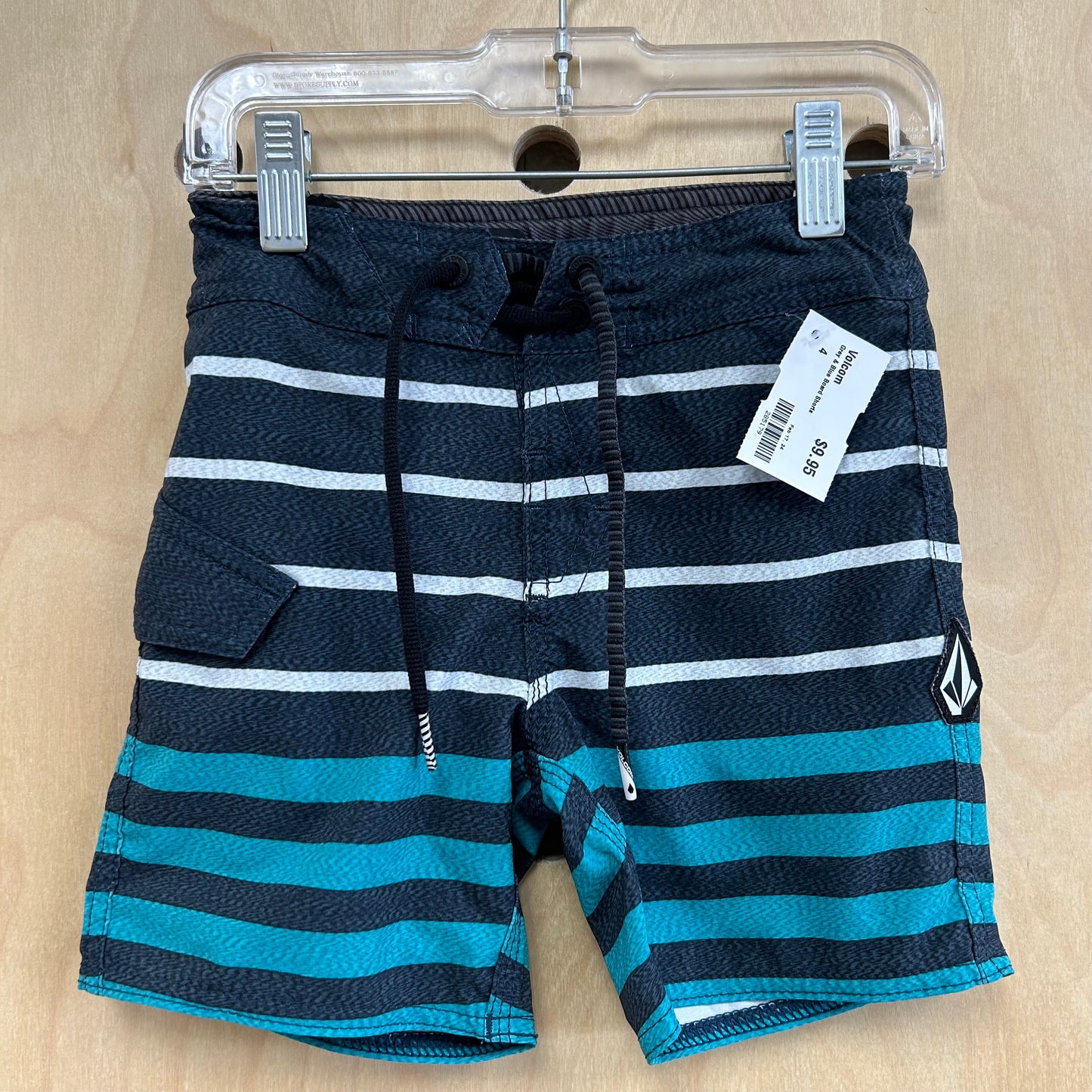 Grey & Blue Board Shorts
