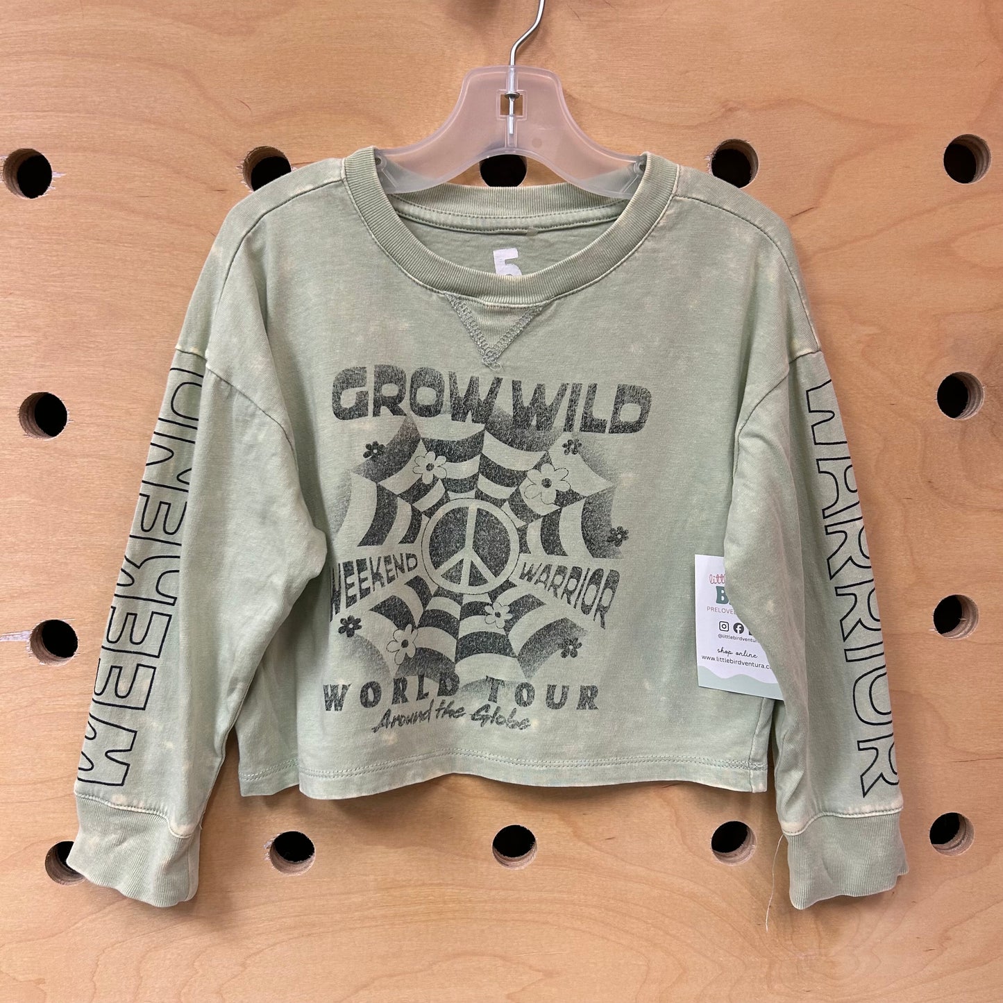 Seafoam 'Grow Wild' Crop LS