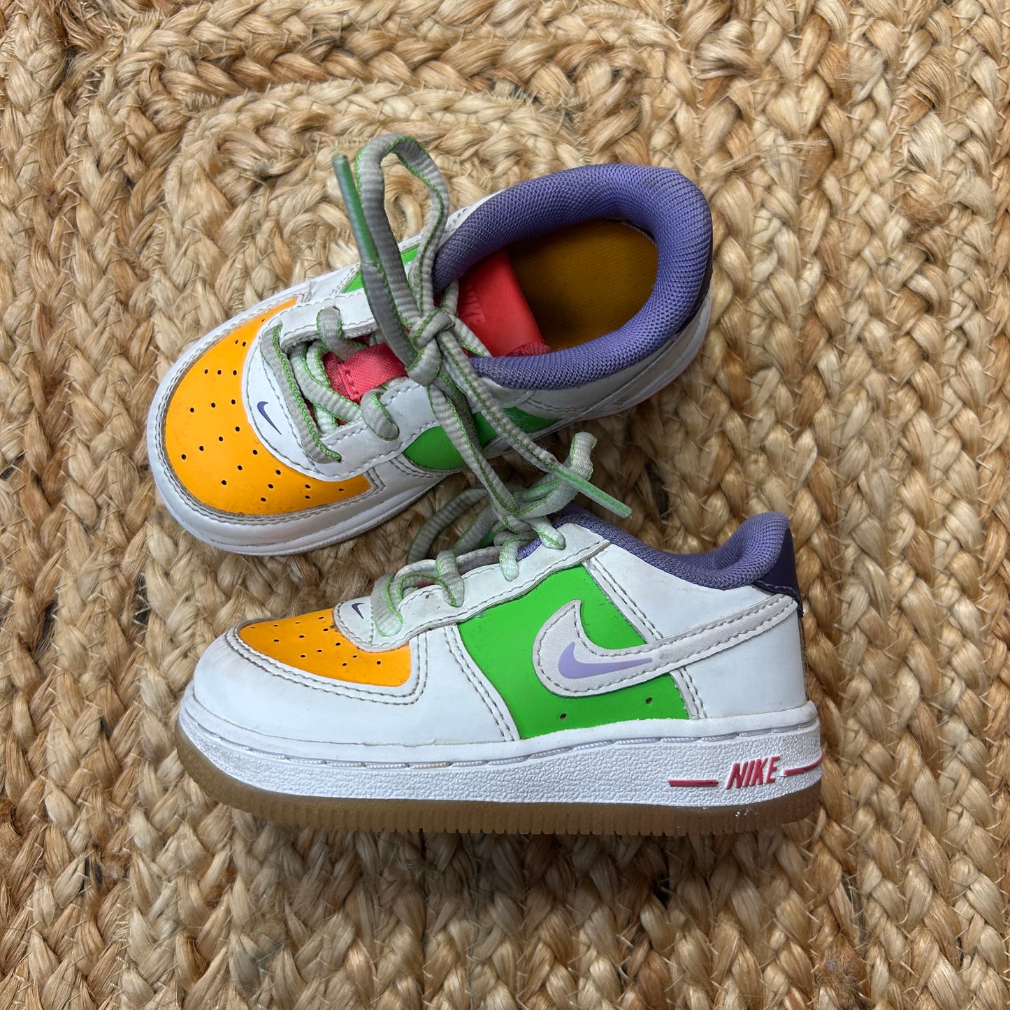Color Block Laced Air Force 1 Shoes