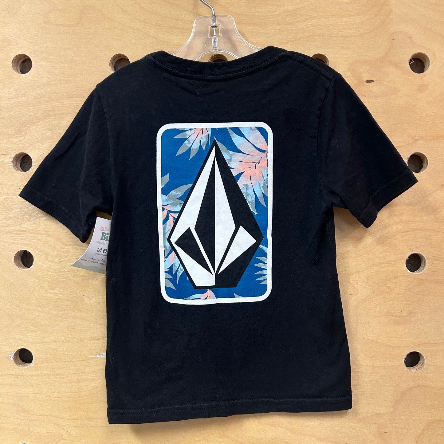 Black Logo Classic Fit Graphic Tee