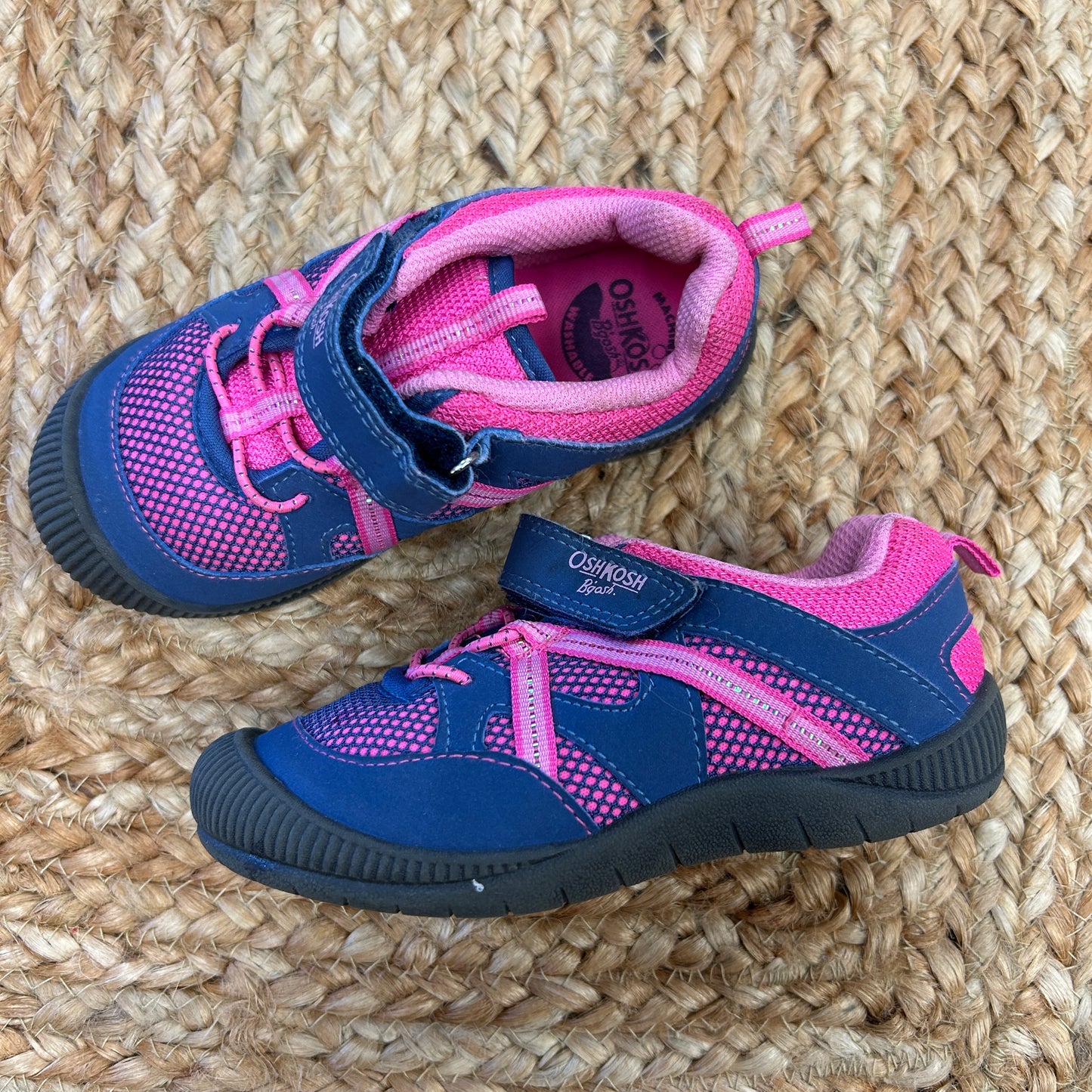 Blue/Pink Velcro Sneakers