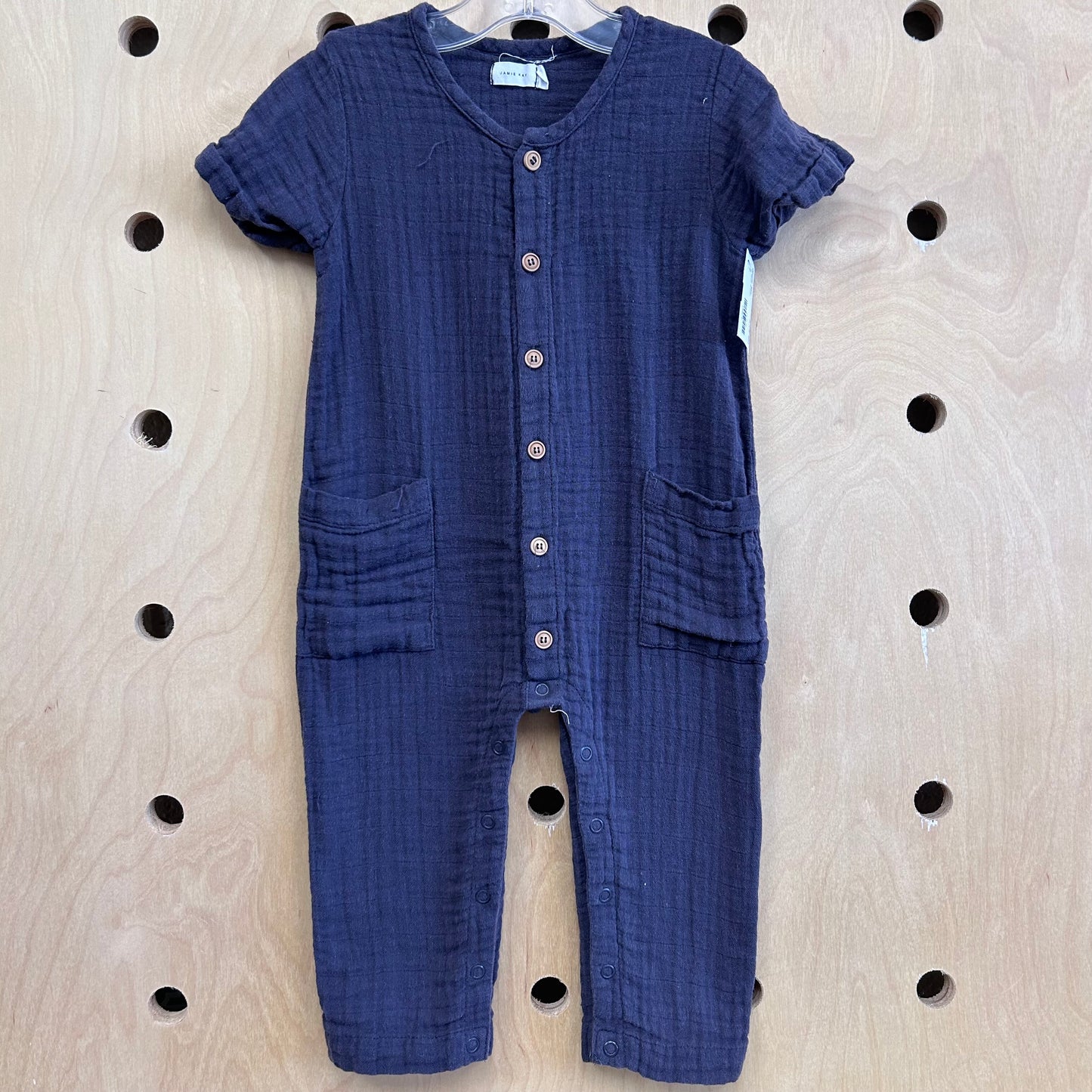Grey Gauze Romper