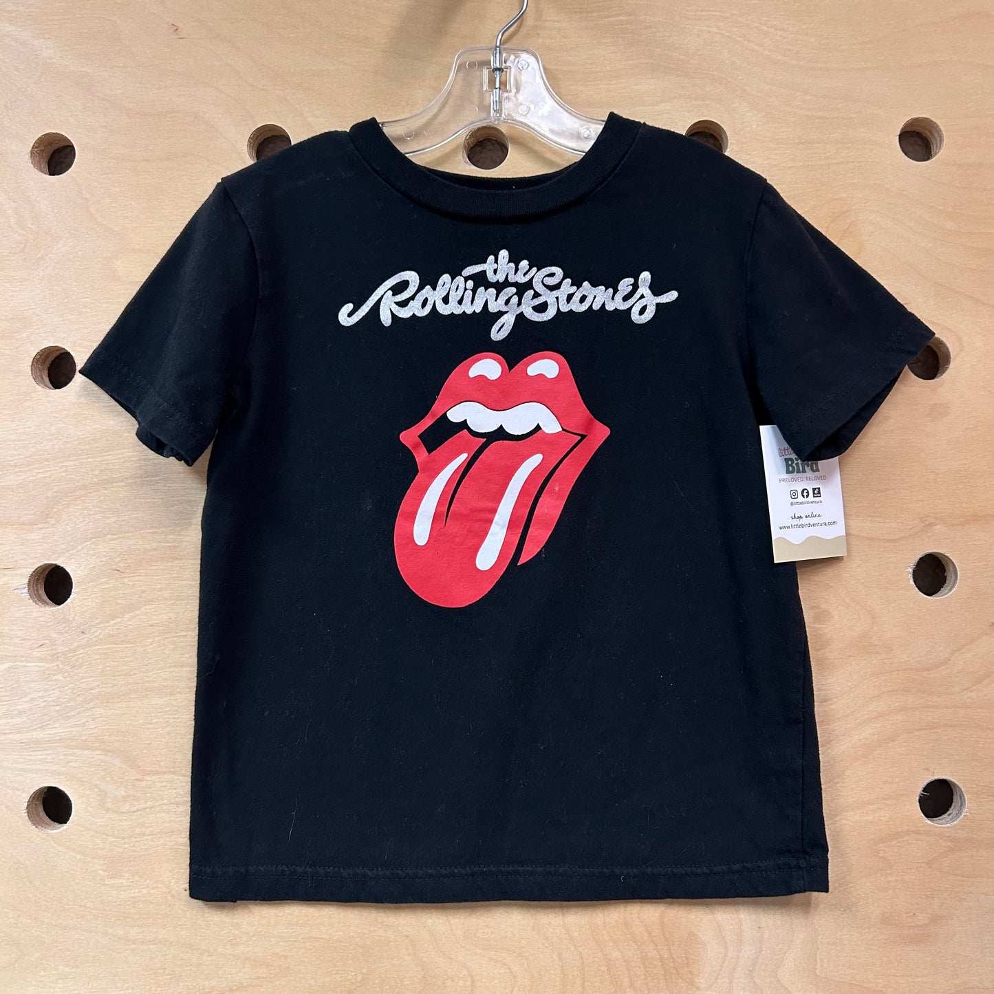 Black Rolling Stones Tee