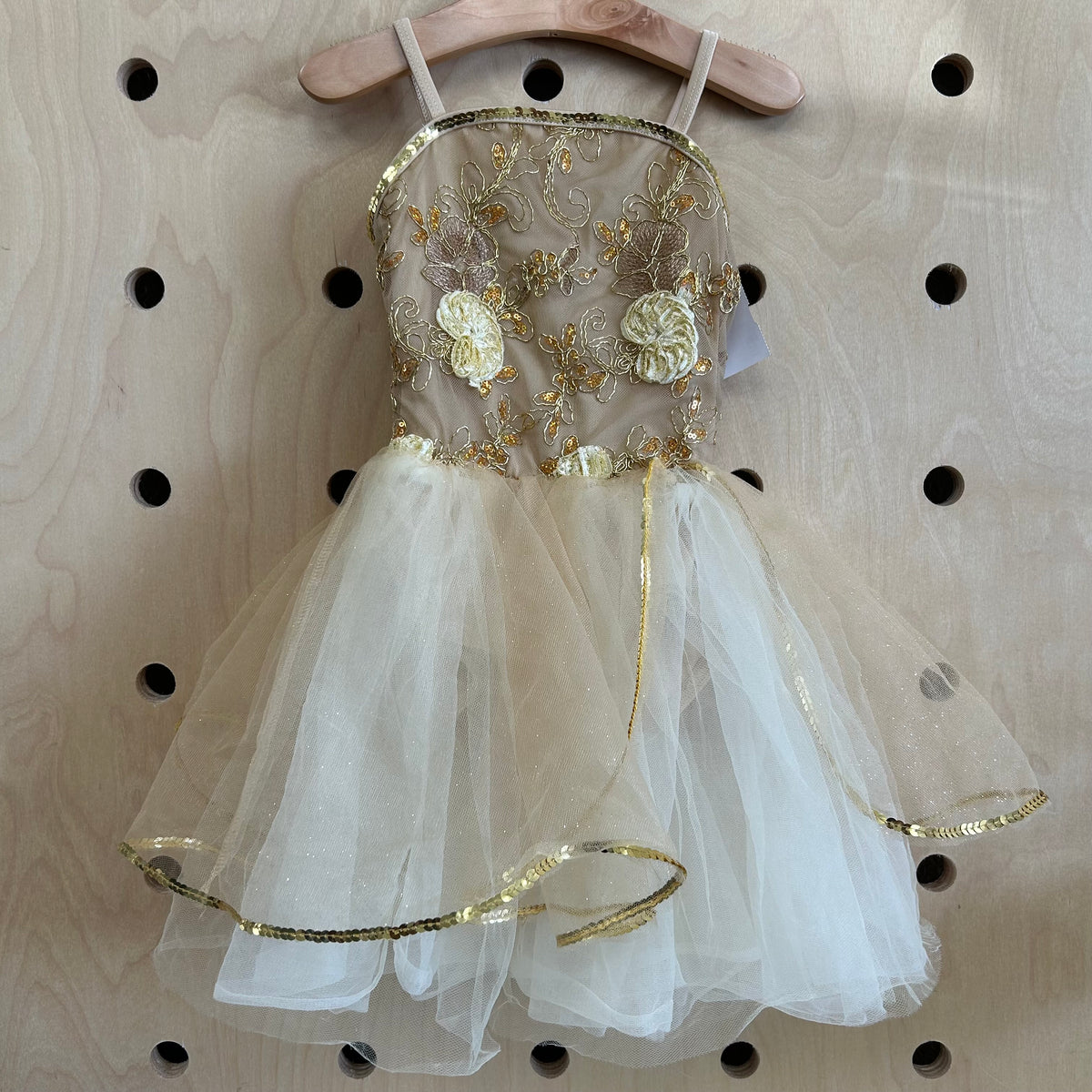 Gold Tulle Dress
