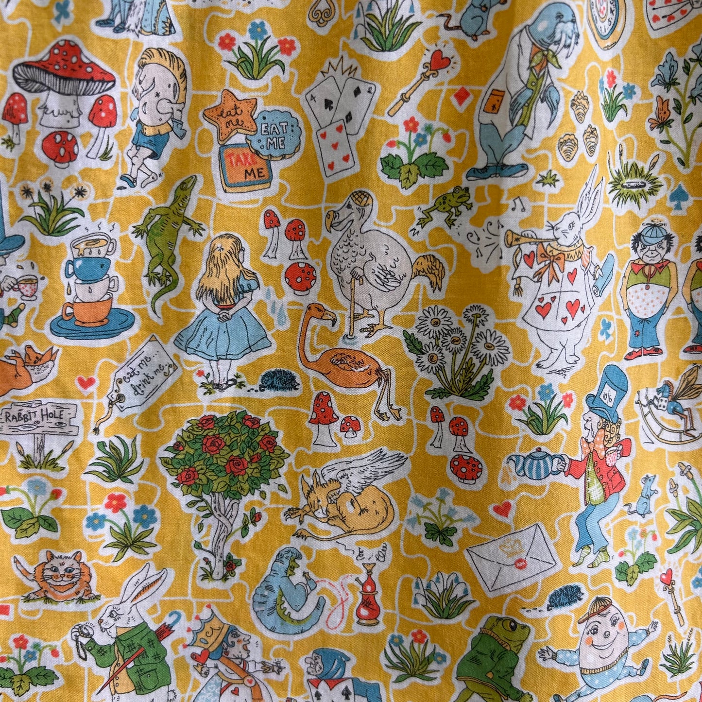 Yellow Alice in Wonderland Dress