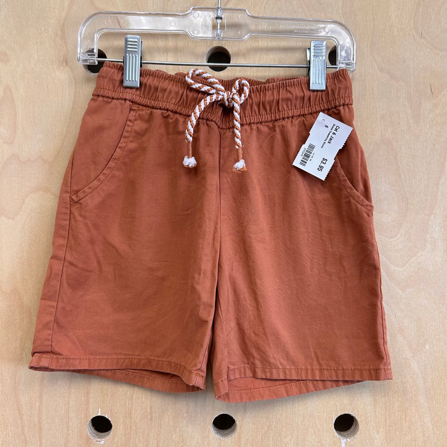 Brown Drawstring Shorts