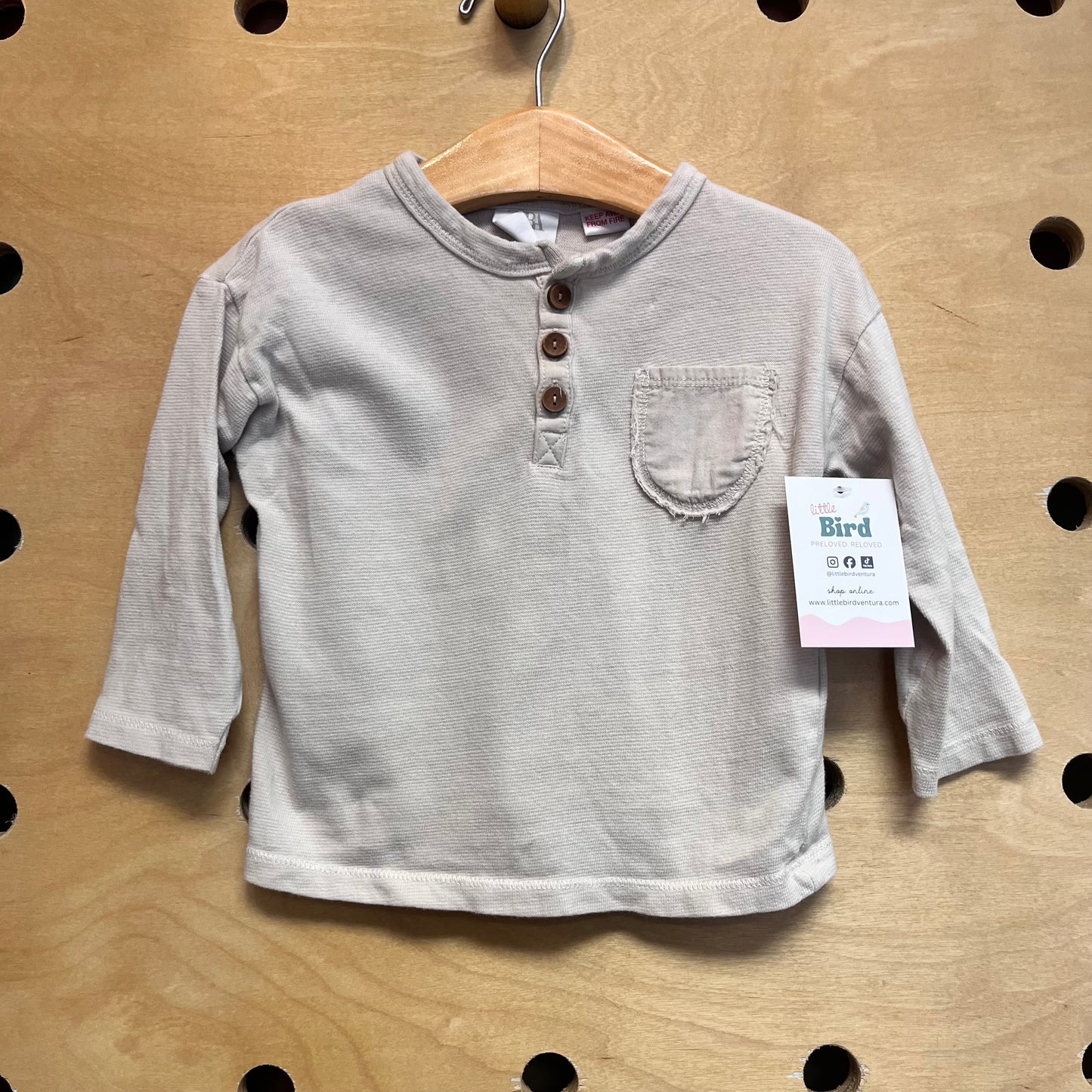 Cream Pocket LS