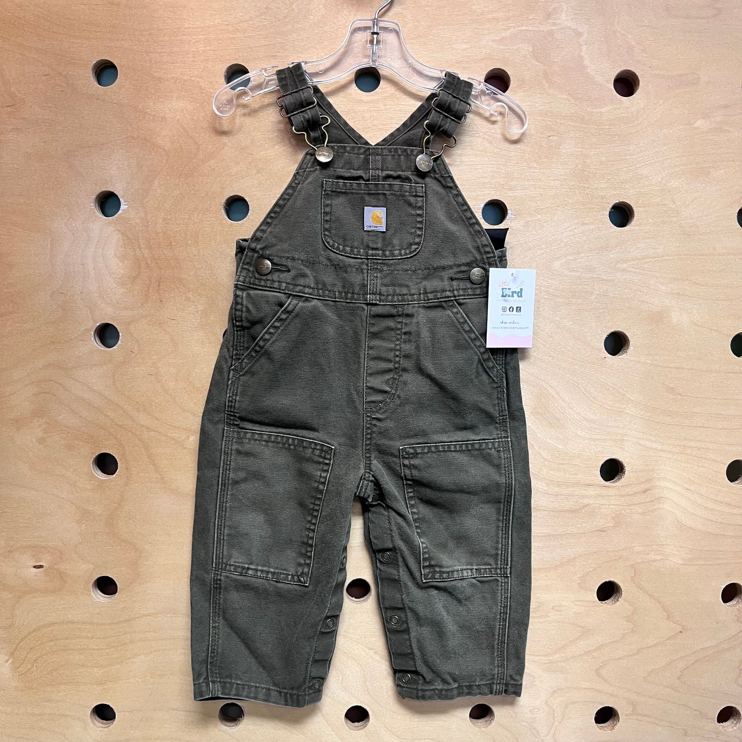 Green Denim Overalls