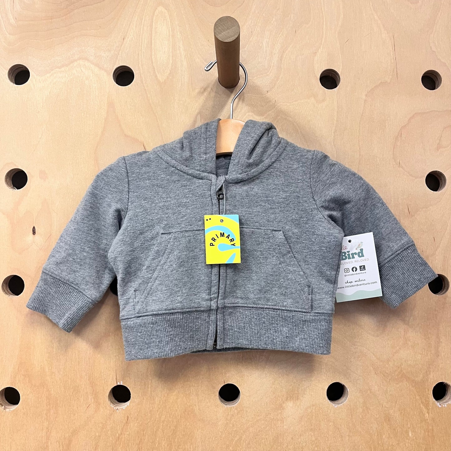 Grey Zip Hoodie NEW!