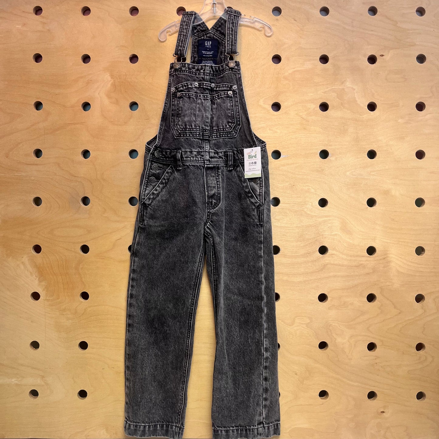 Black Denim Overalls