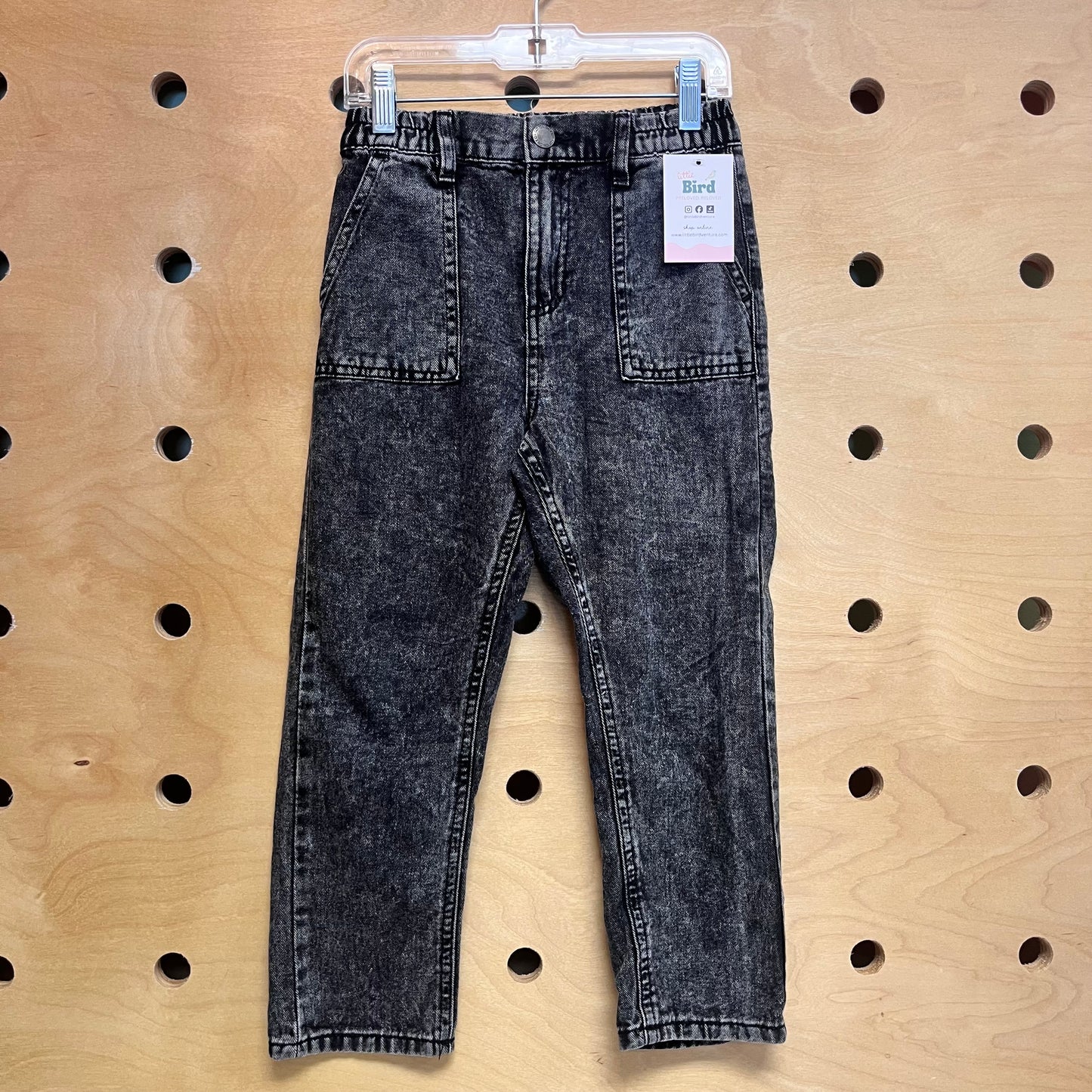 Washed Black Denim