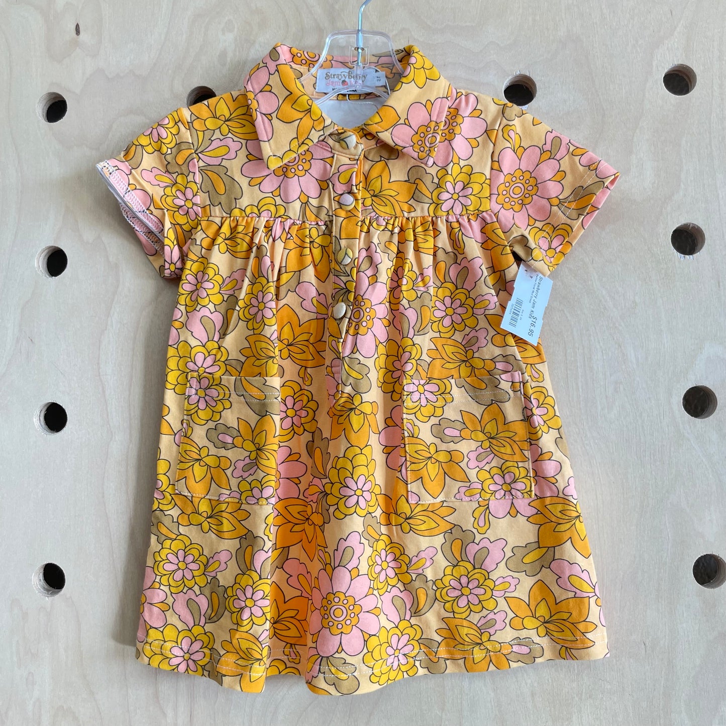 Yellow Floral Mod Dress