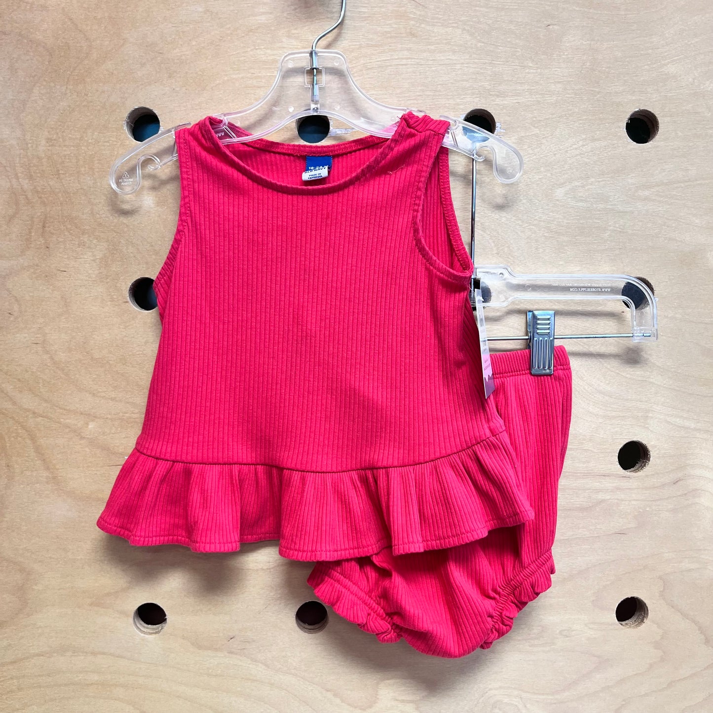 Salmon Ribbed Outfit