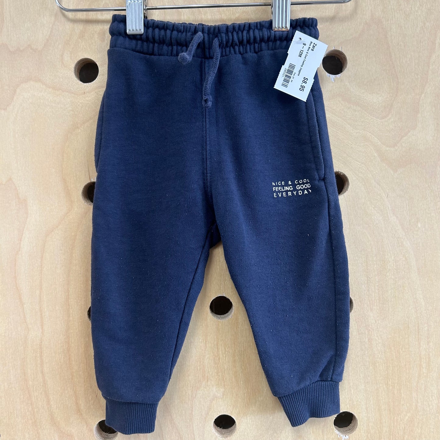 Blue Nice & Cool Feeling Joggers