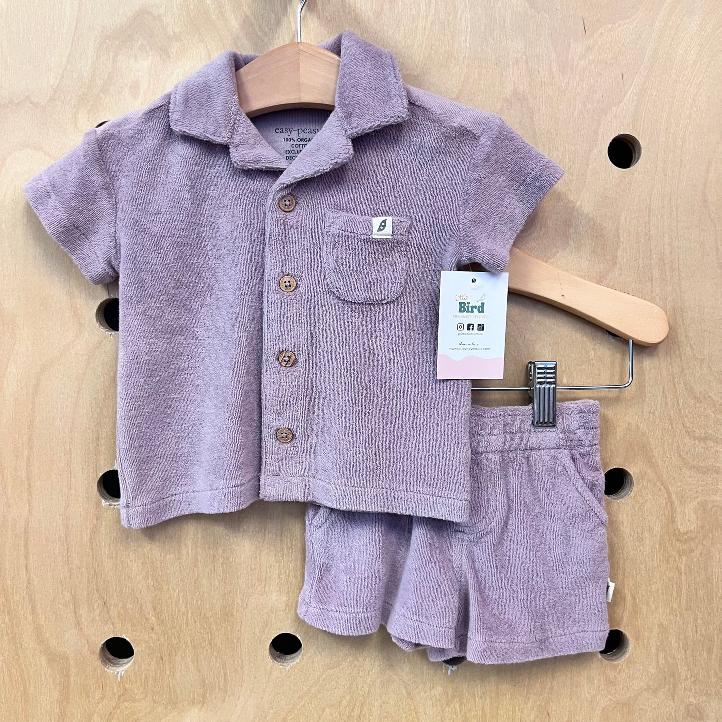 Lavender Organic Terry Oufit
