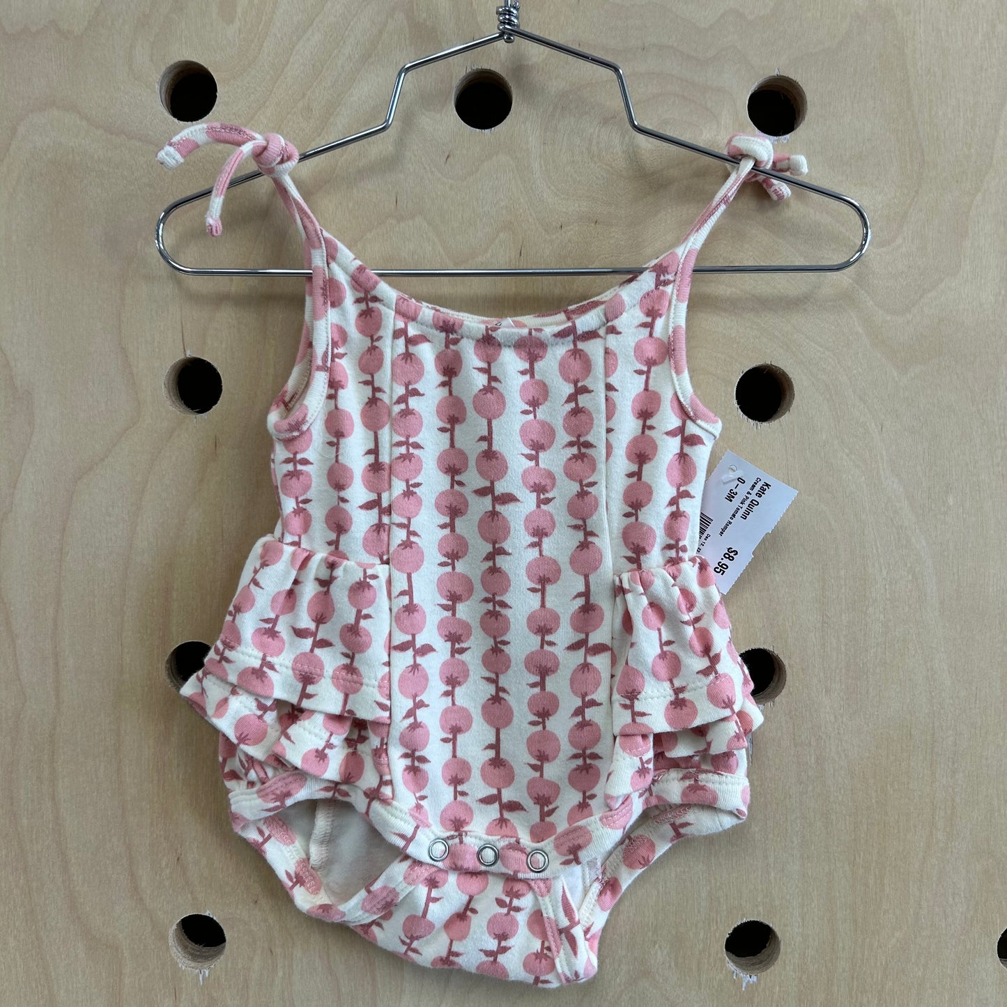 Cream & Pink Tomato Romper