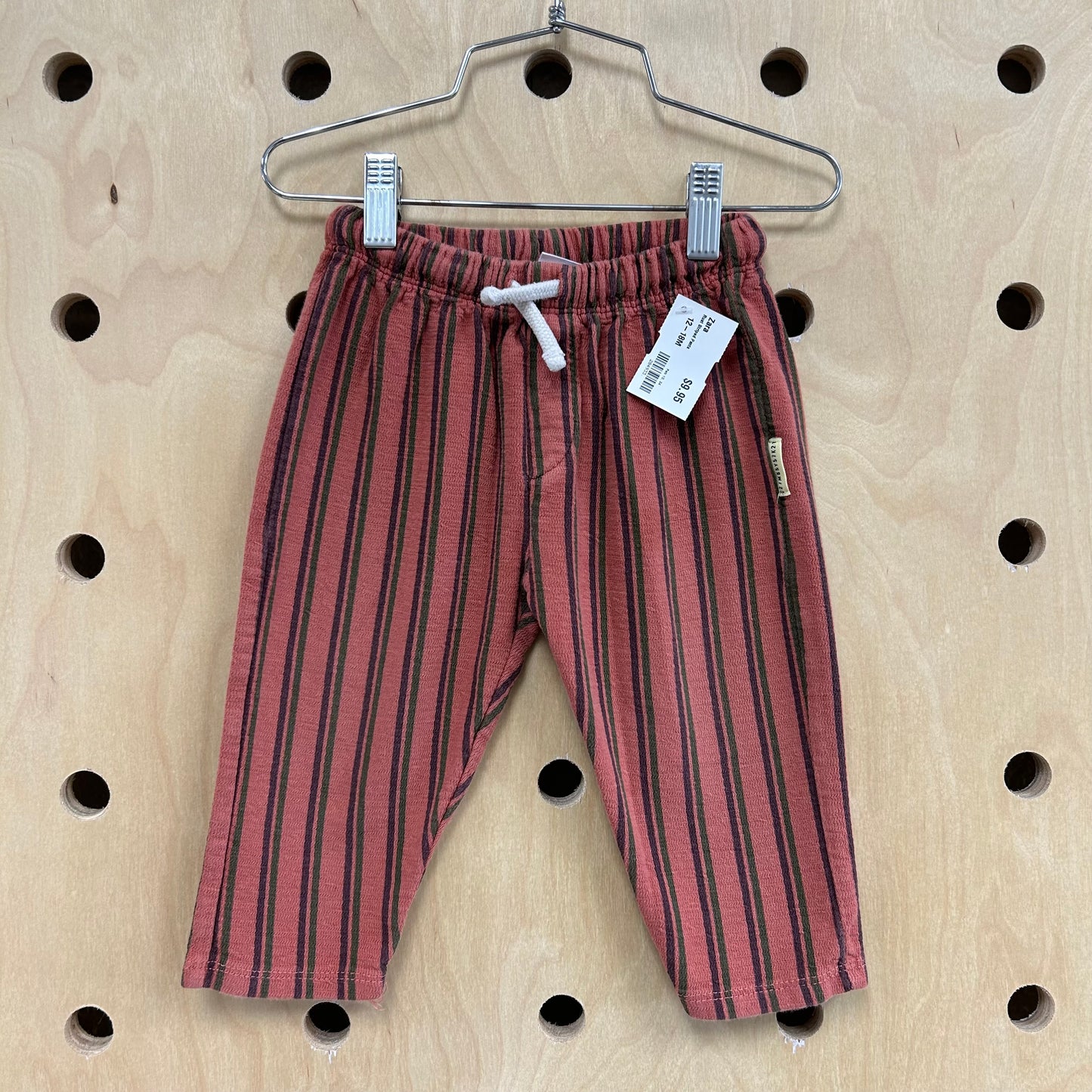 Rust Striped Pants
