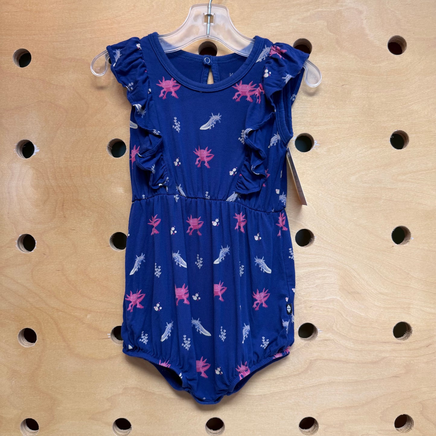 Violet Axolotl Bamboo Romper