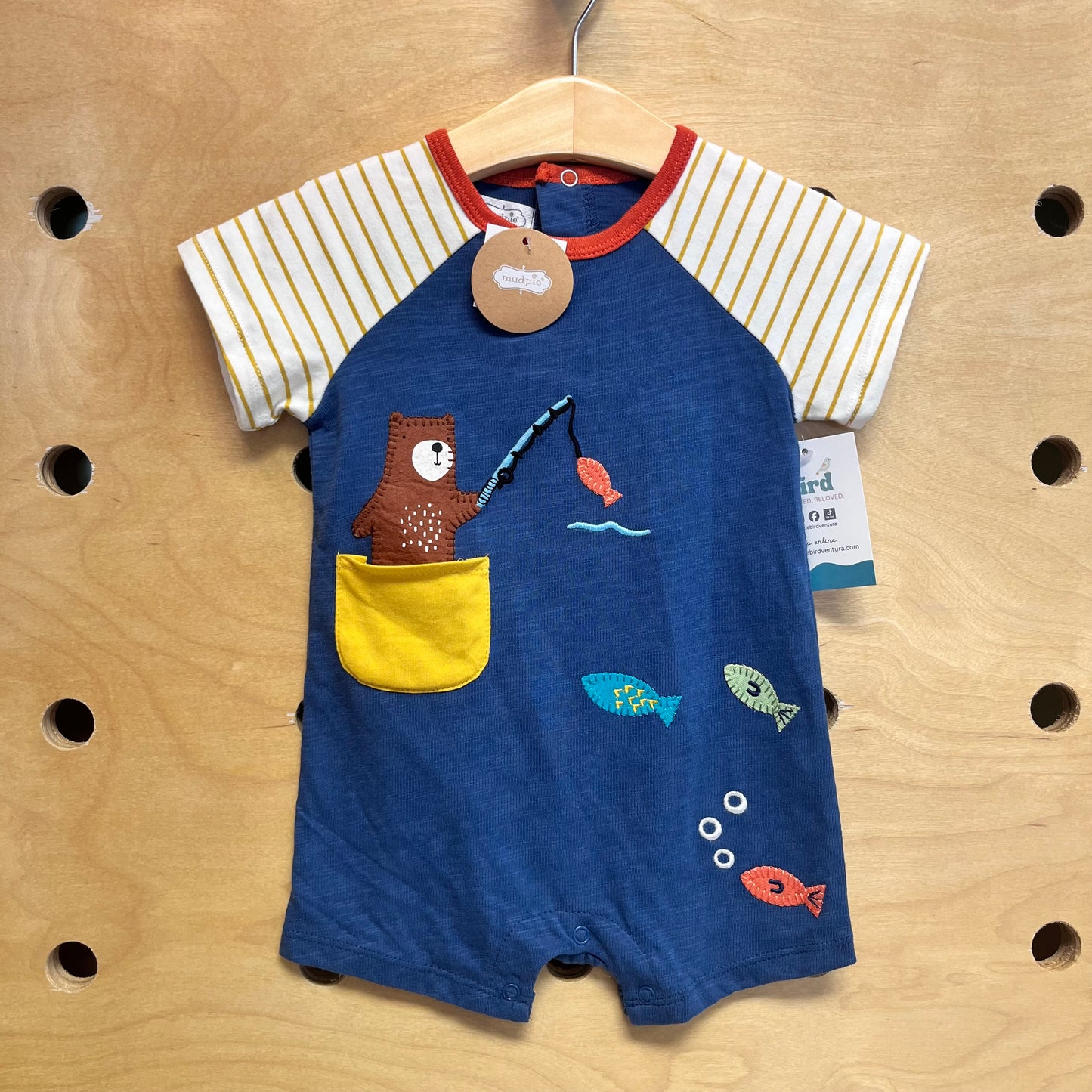 Fishing Bear Romper NEW!