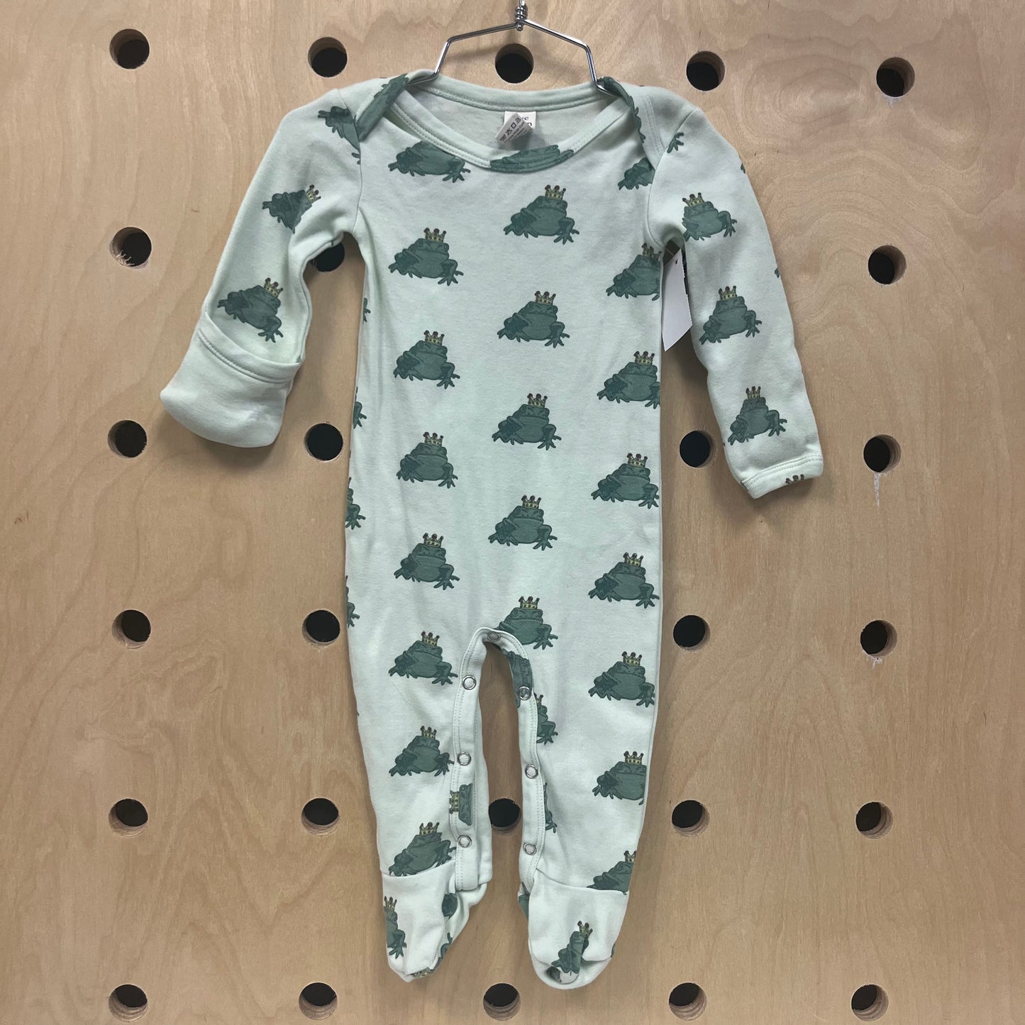 Green Organic Frog Prince Romper