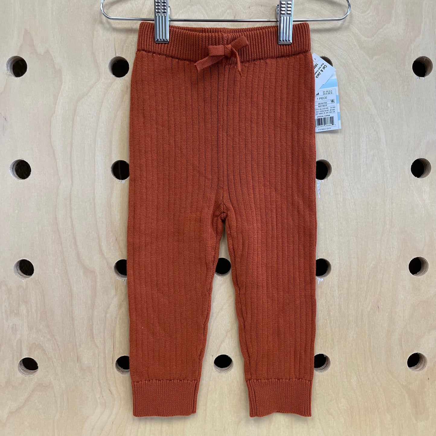 Rust Knit Drawstring Pants NEW!