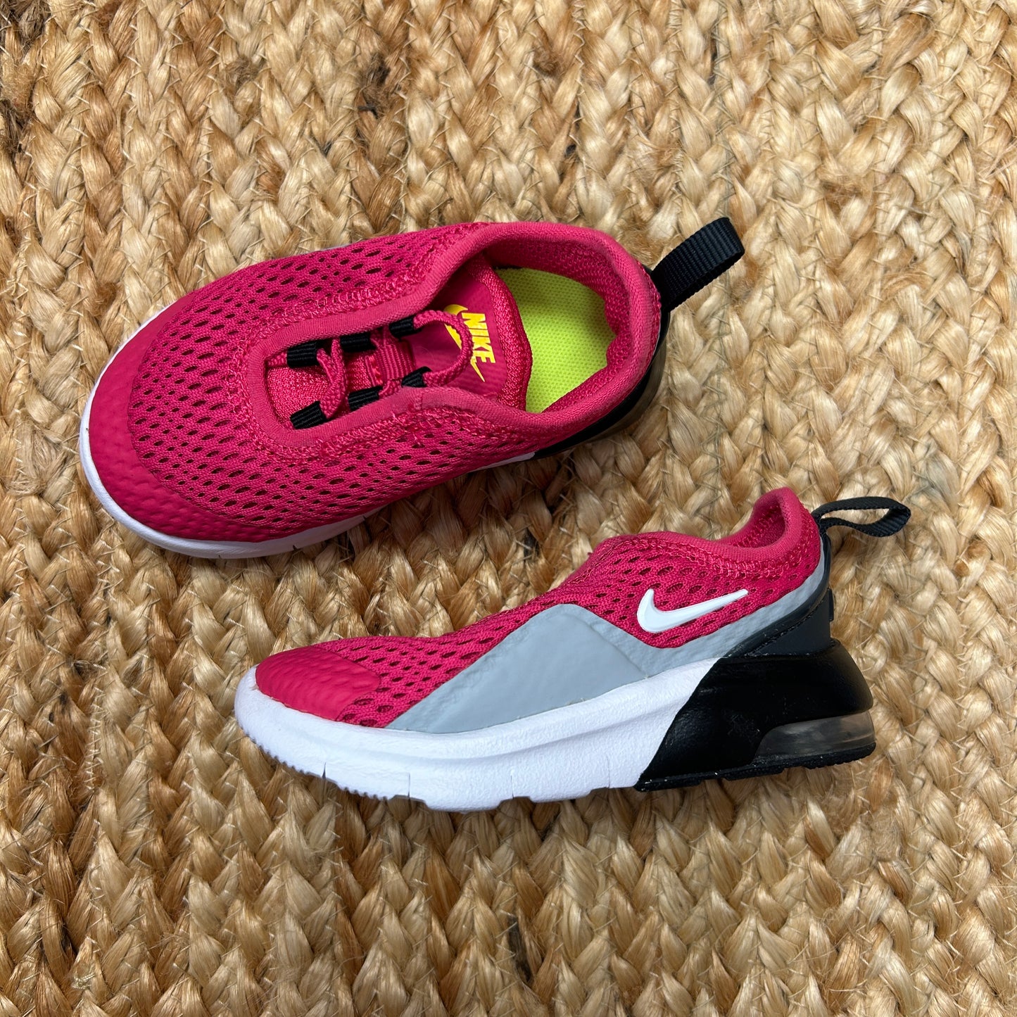 Pink Mesh Slip On Sneakers