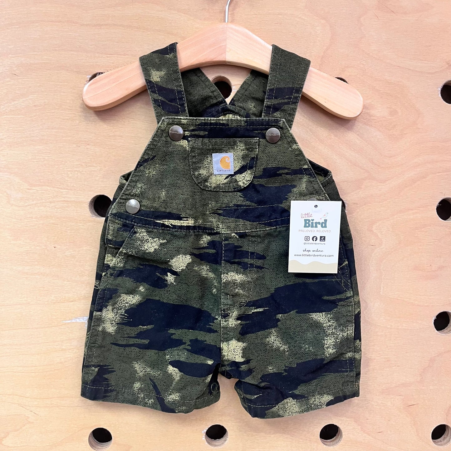 Camo Denim Overalls