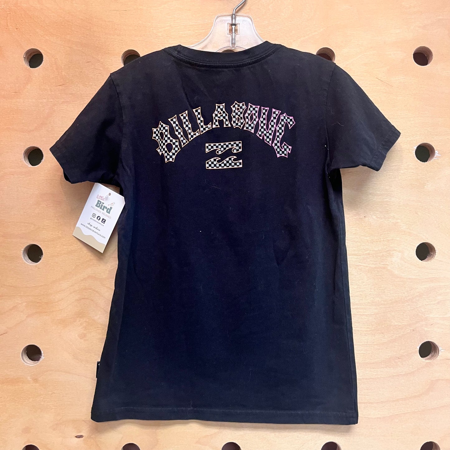 Black Checkerboard Logo Tee
