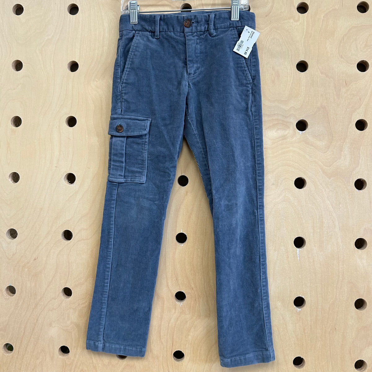 Blue Cord Cargo Pants