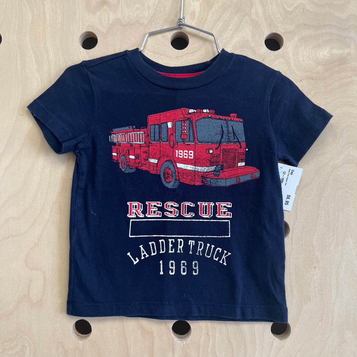 Navy Fire Engine Tee