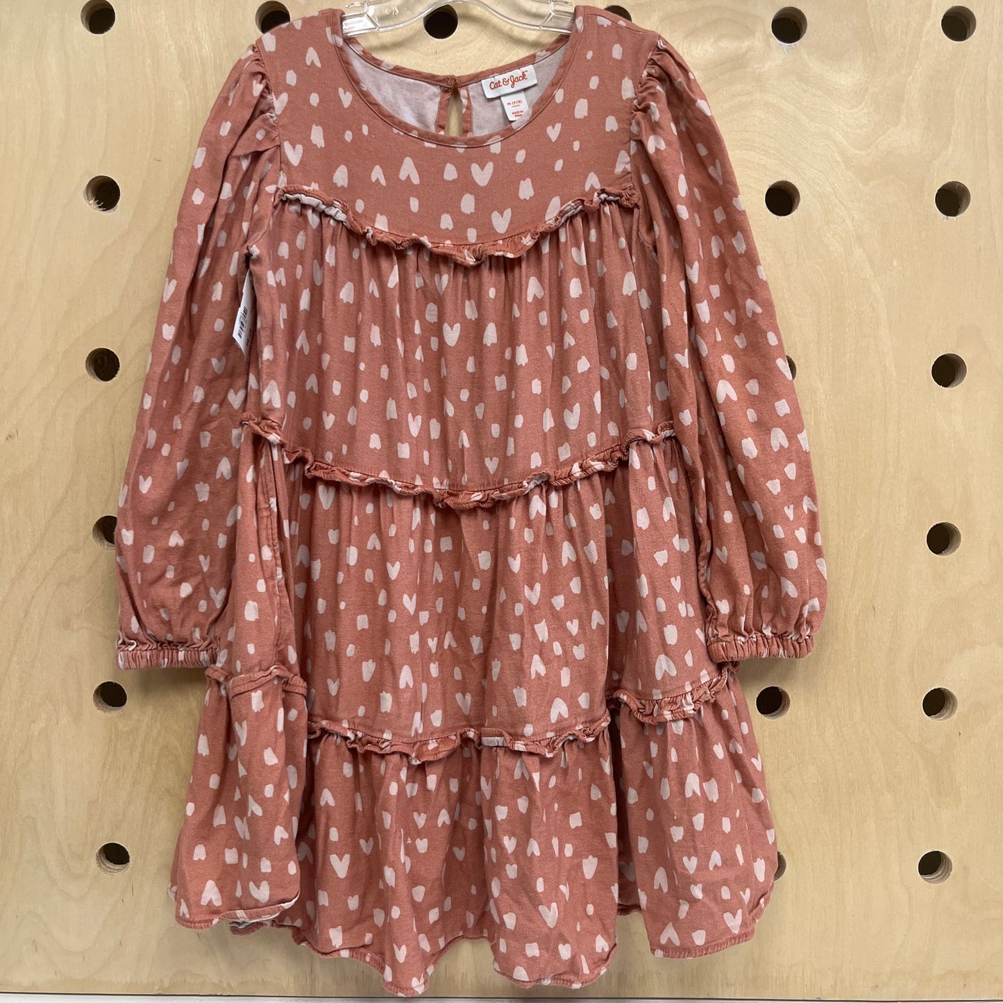 Dusty Pink Hearts Dress