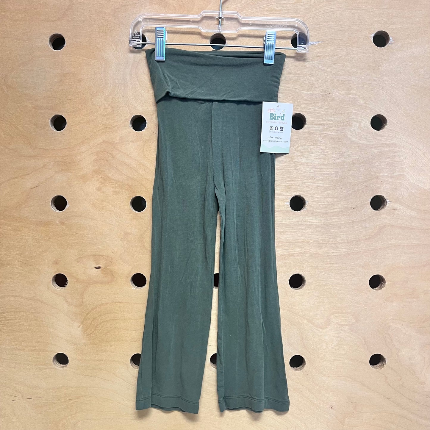 Green Bamboo Yoga Pants