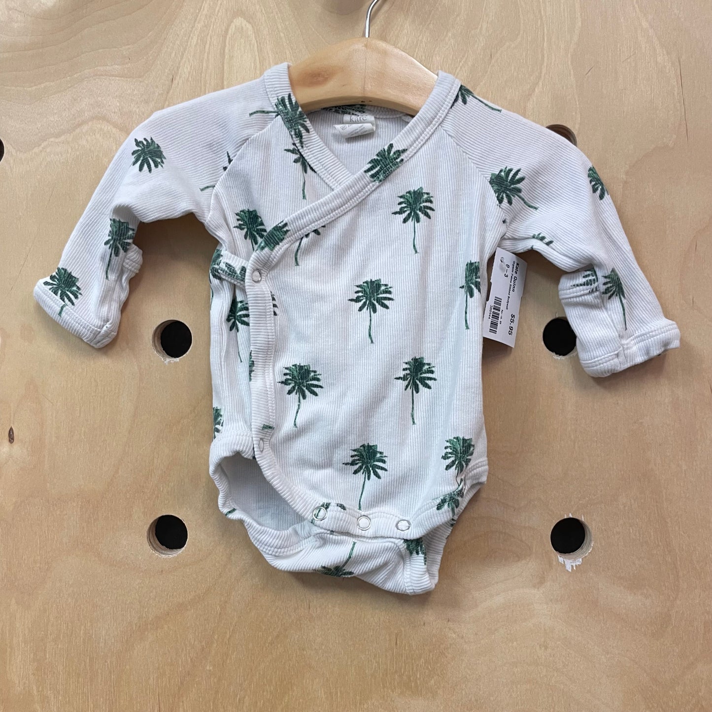 Organic Palms Ribbed Bodysuit