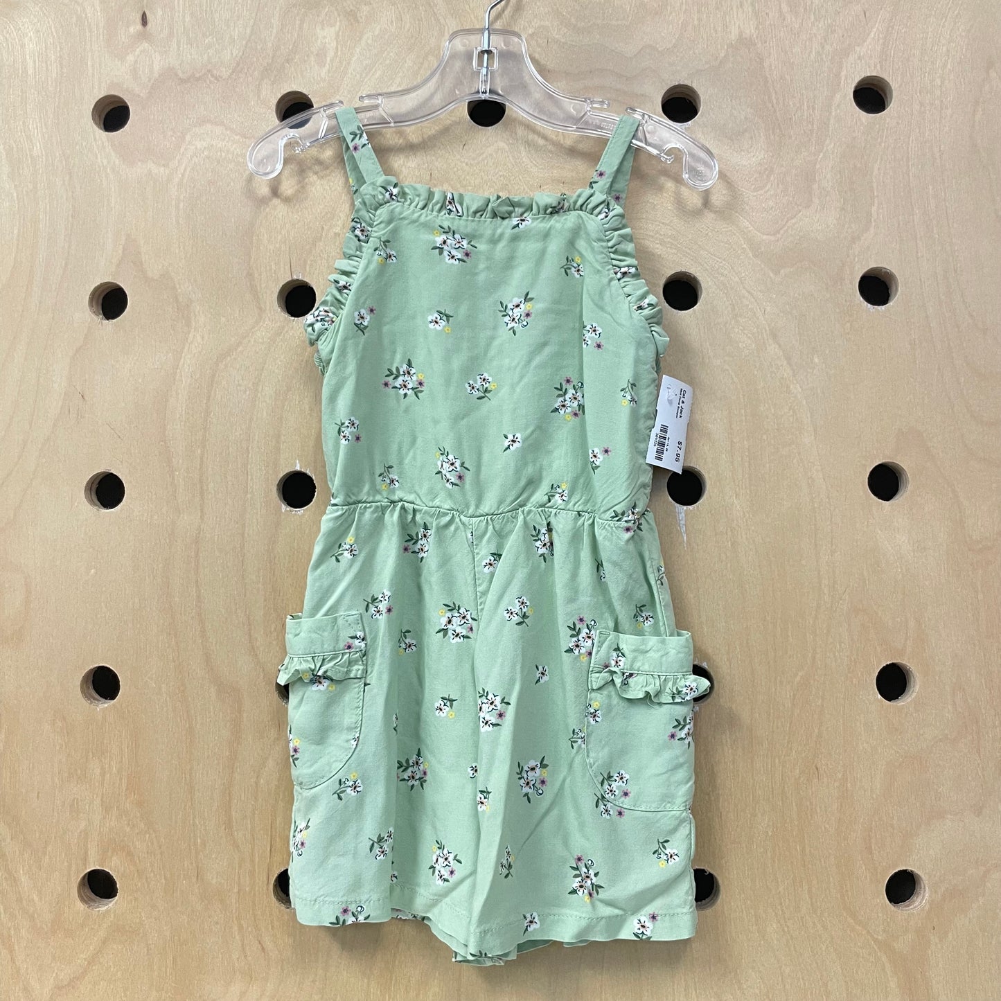 Mint Floral Romper
