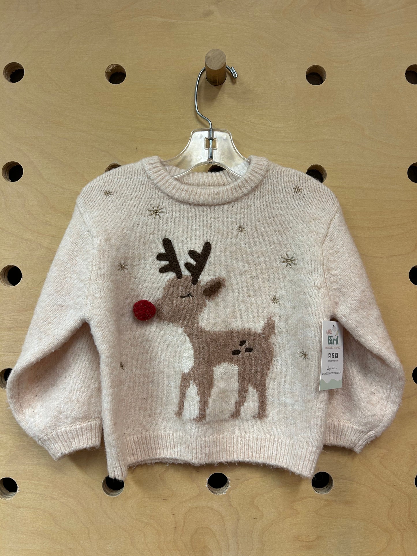 Cream Rudolph Sweater
