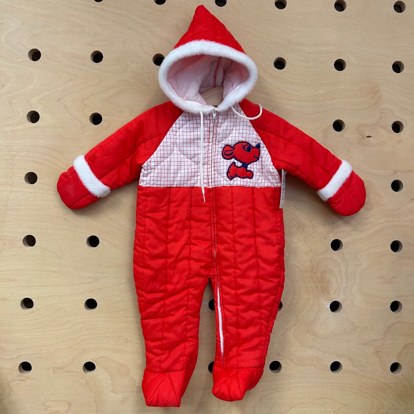 Red Puppy Drawstring Bunting